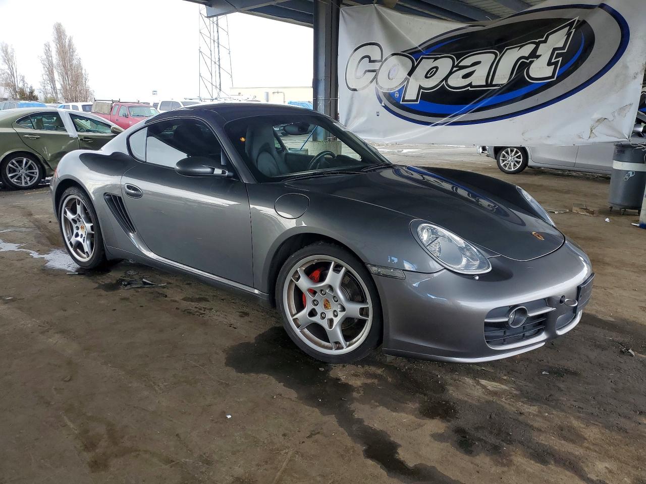 2007 Porsche Cayman S Gray vin: WP0AB29877U782884