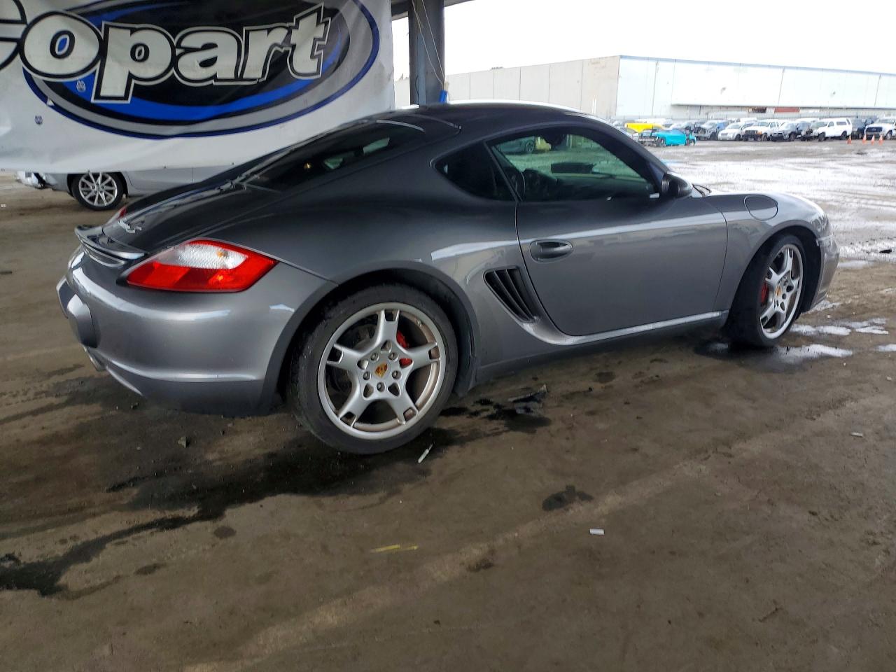 2007 Porsche Cayman S Gray vin: WP0AB29877U782884