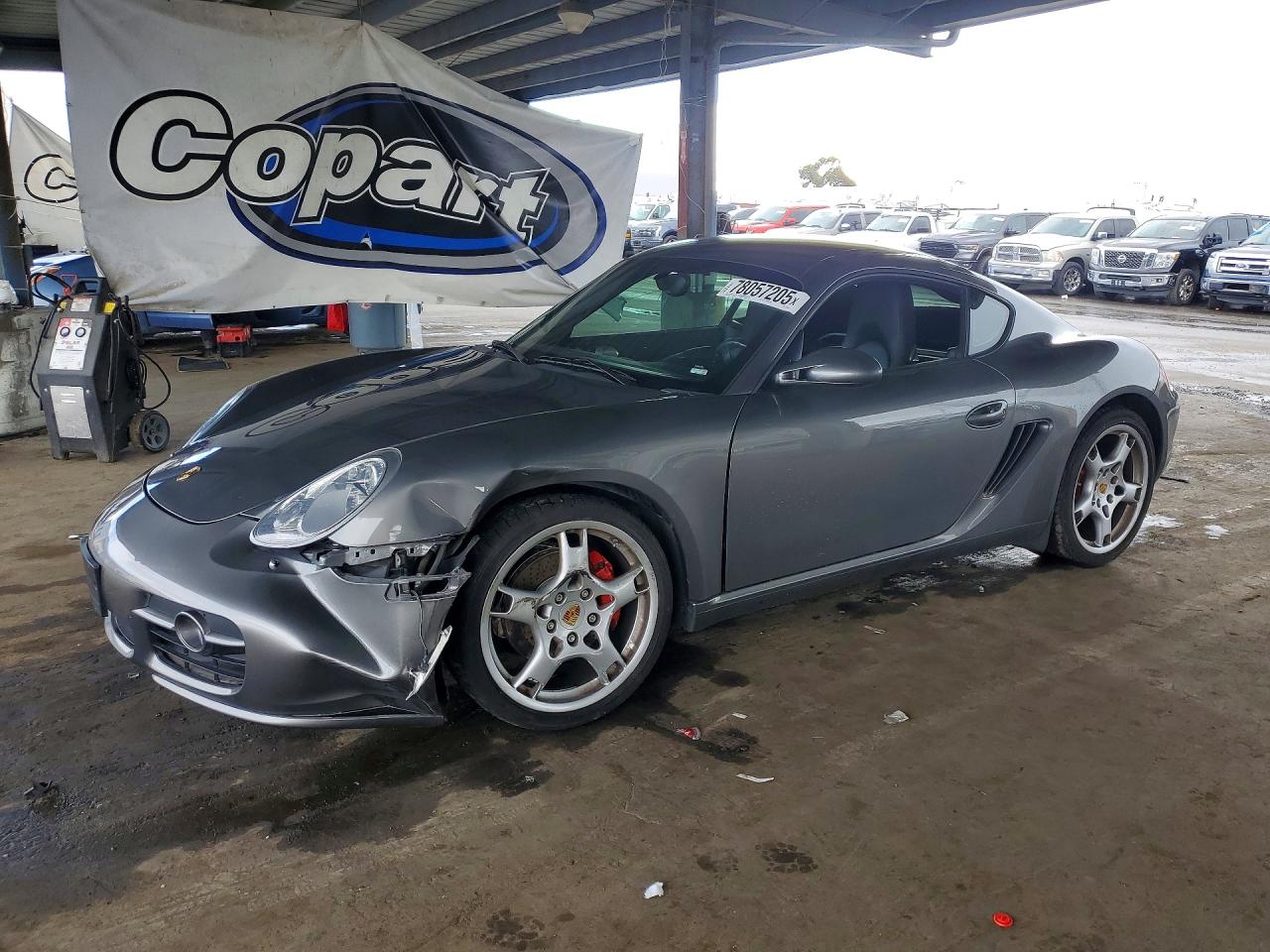 2007 Porsche Cayman S Серый vin: WP0AB29877U782884