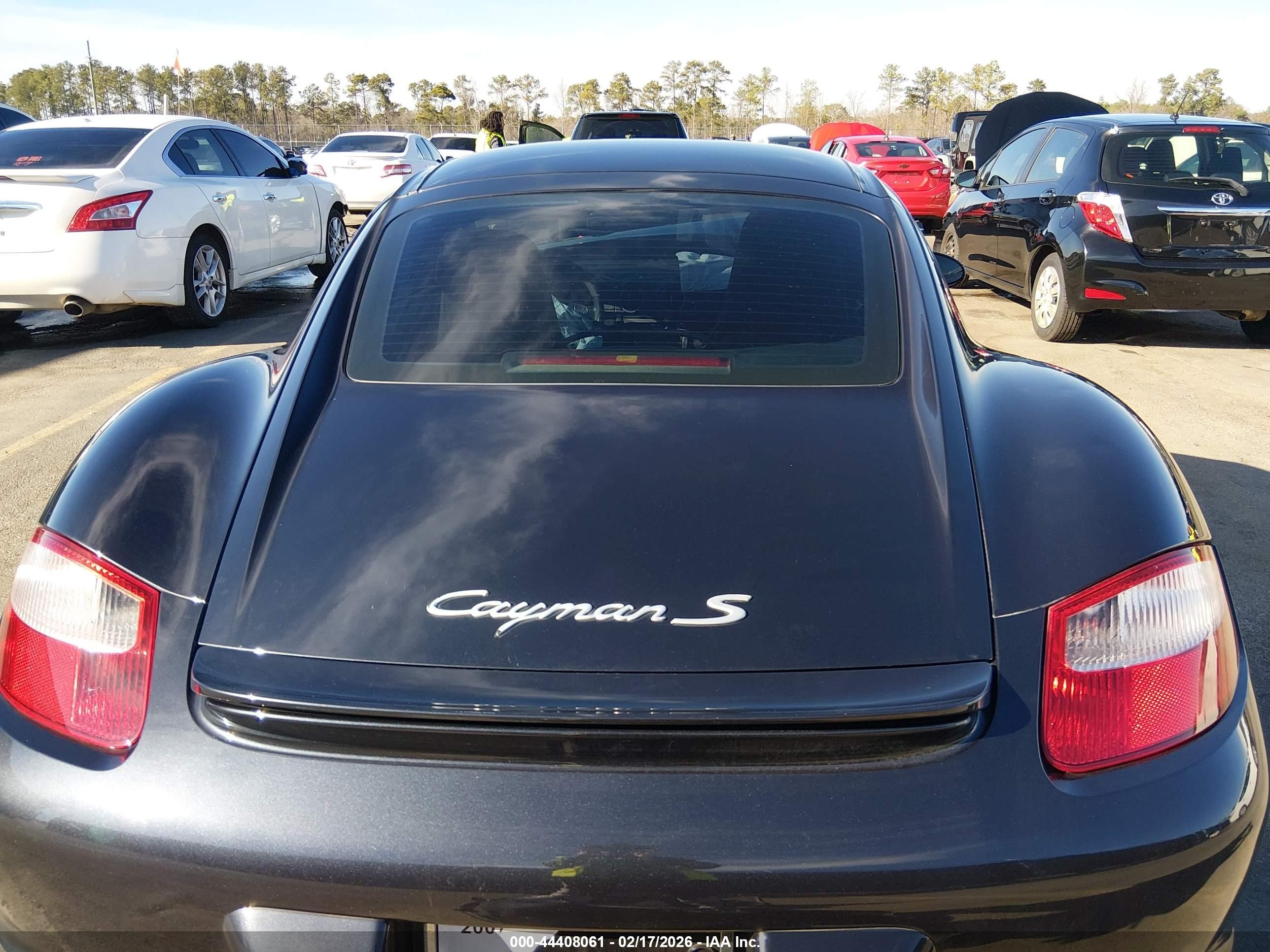 2007 Porsche Cayman S   Blue vin: WP0AB29877U783579