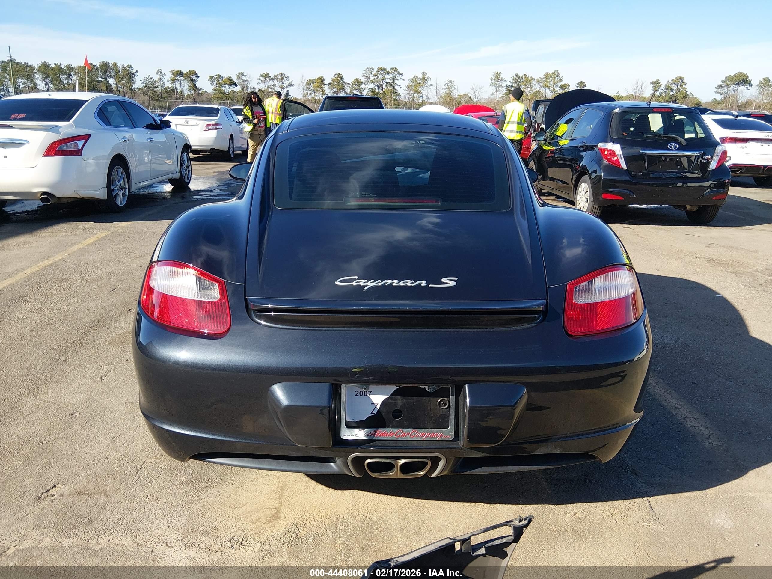 2007 Porsche Cayman S   Blue vin: WP0AB29877U783579