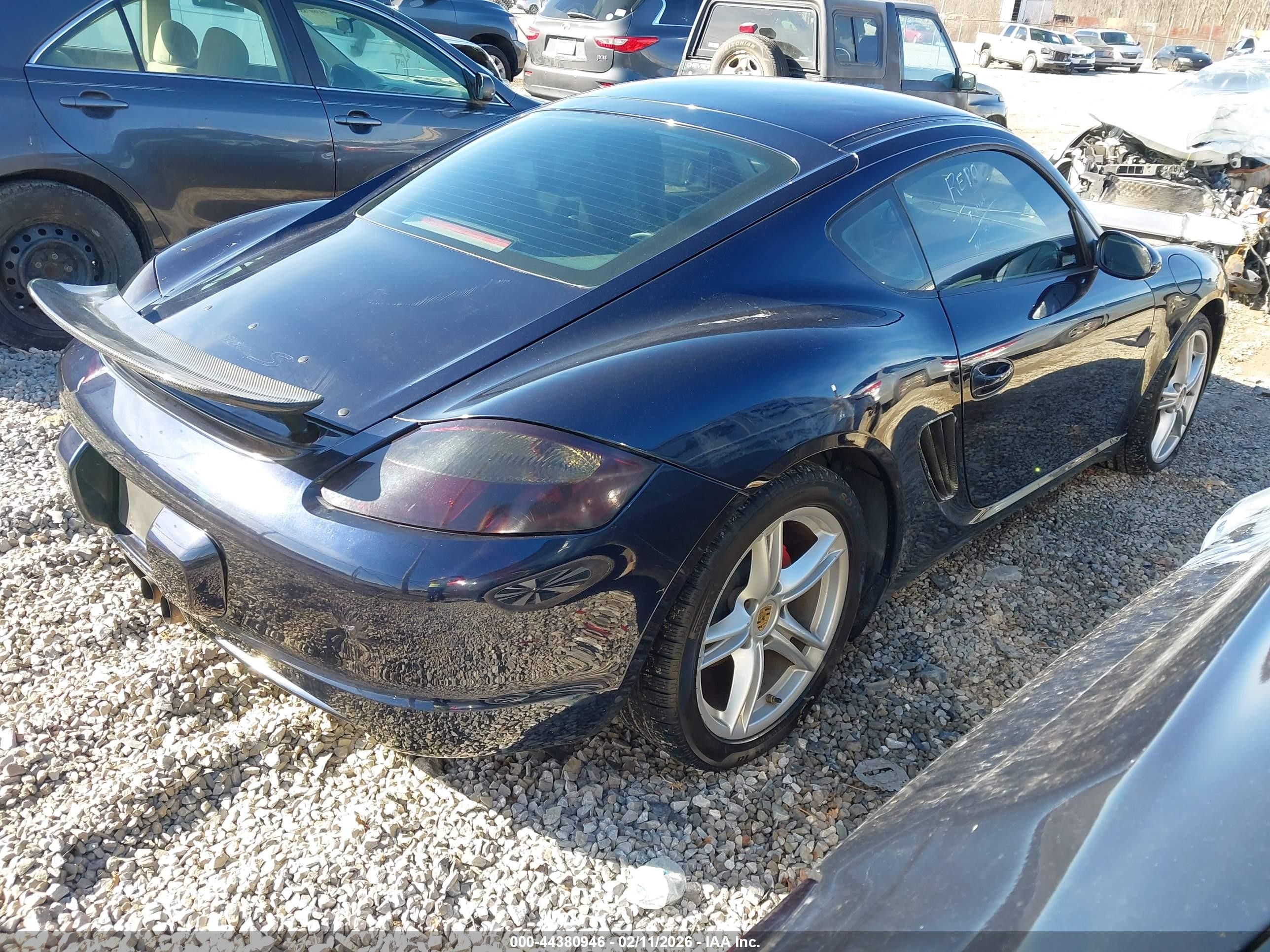2008 Porsche Cayman S   Dark Blue vin: WP0AB29878U780649