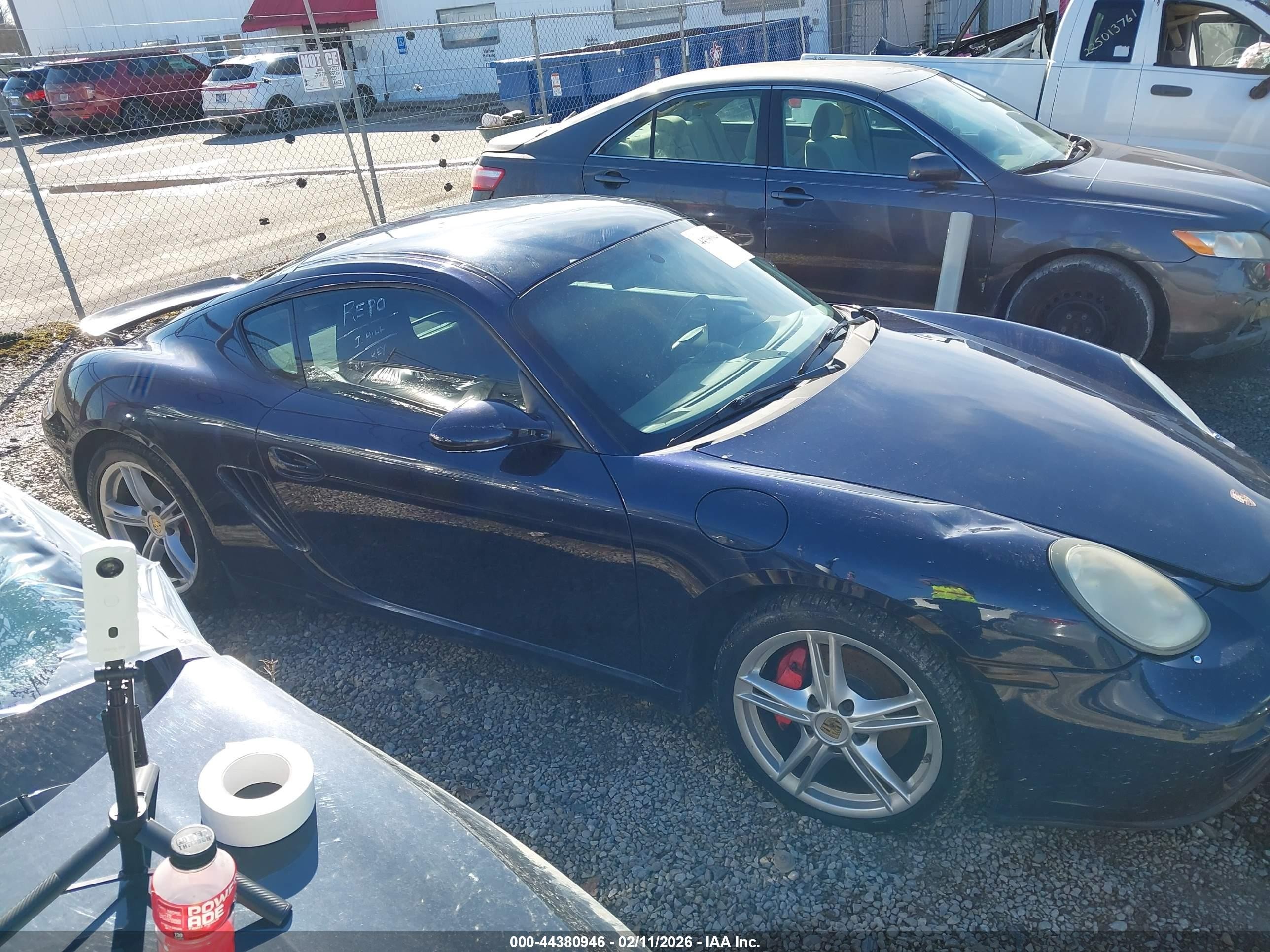 2008 Porsche Cayman S   Dark Blue vin: WP0AB29878U780649