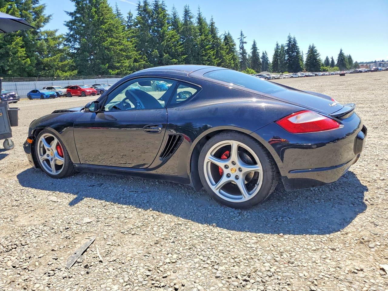 2006 Porsche Cayman S Black vin: WP0AB29886U780558