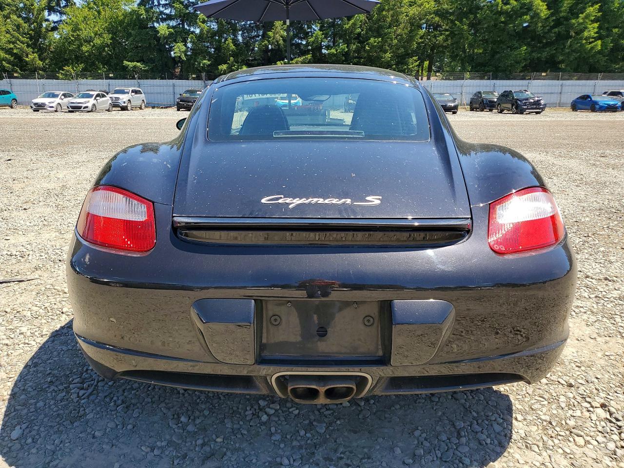 2006 Porsche Cayman S Black vin: WP0AB29886U780558