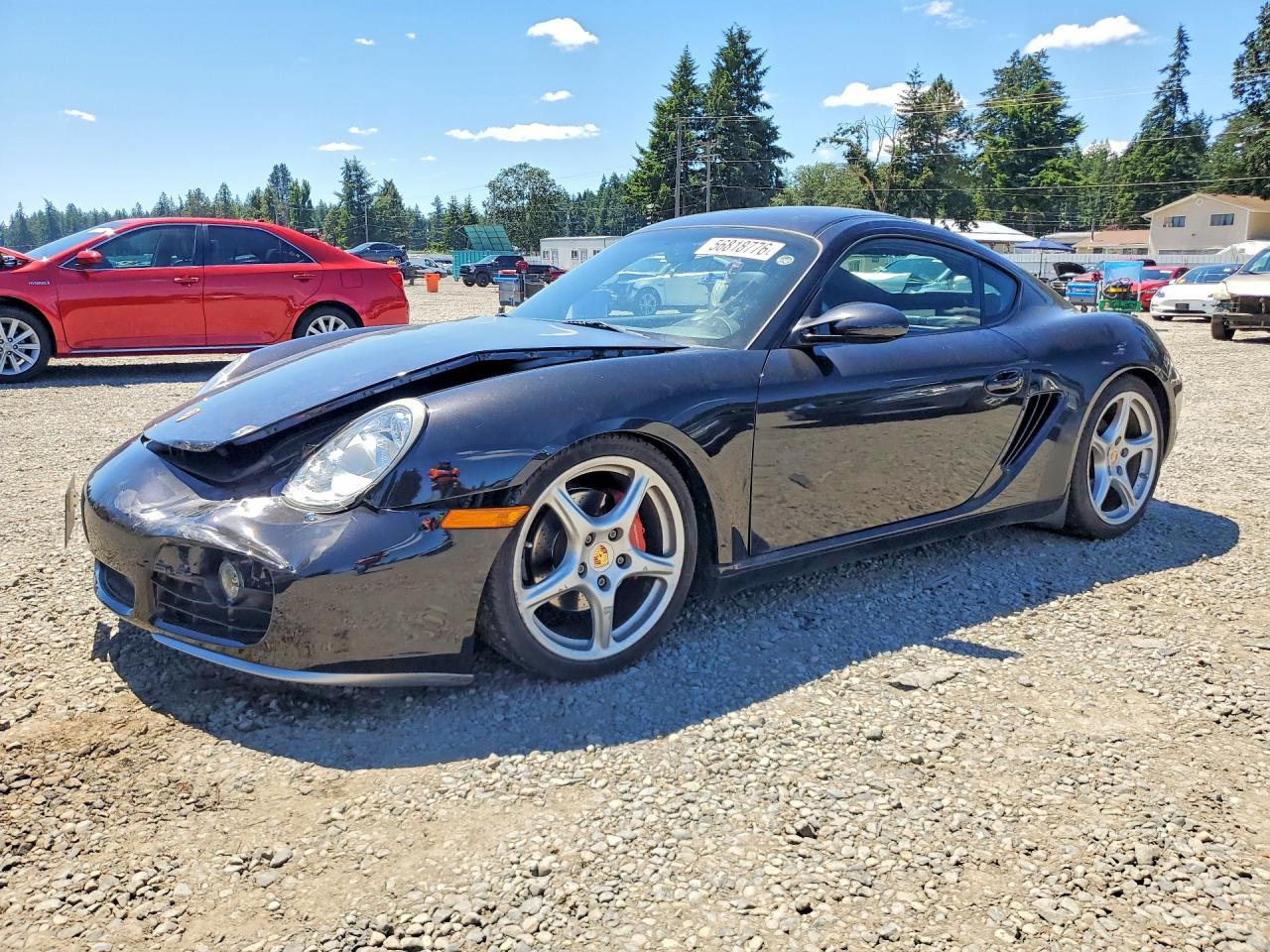 2006 Porsche Cayman S Black vin: WP0AB29886U780558