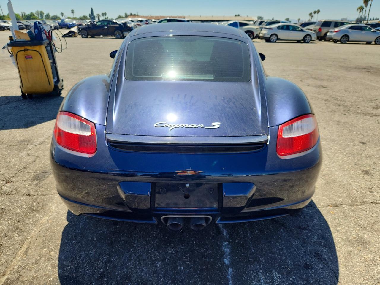 2007 Porsche Cayman S Blue vin: WP0AB29887U780979
