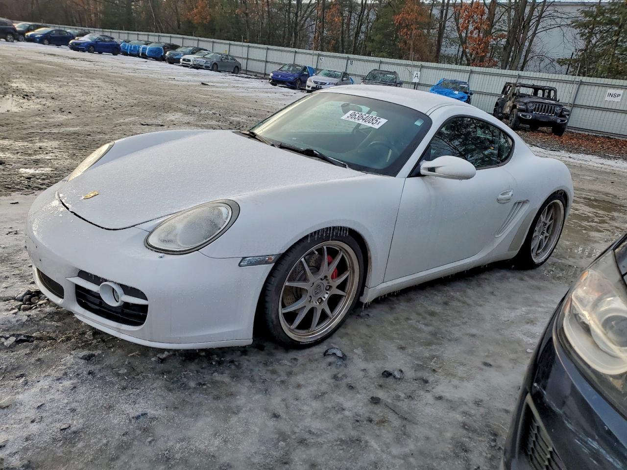 2007 Porsche Cayman S White vin: WP0AB29887U781694