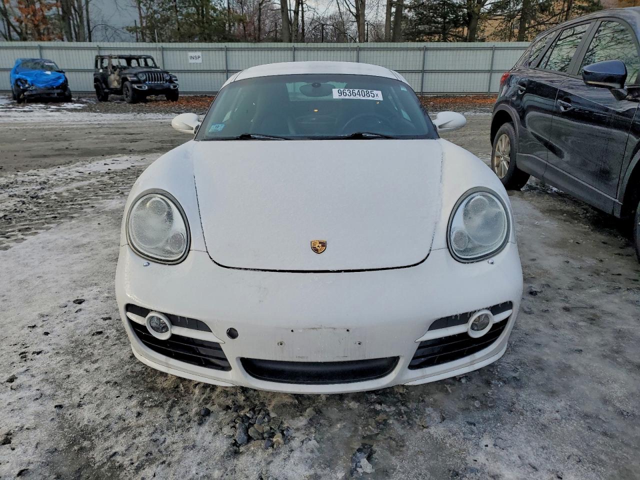 2007 Porsche Cayman S White vin: WP0AB29887U781694