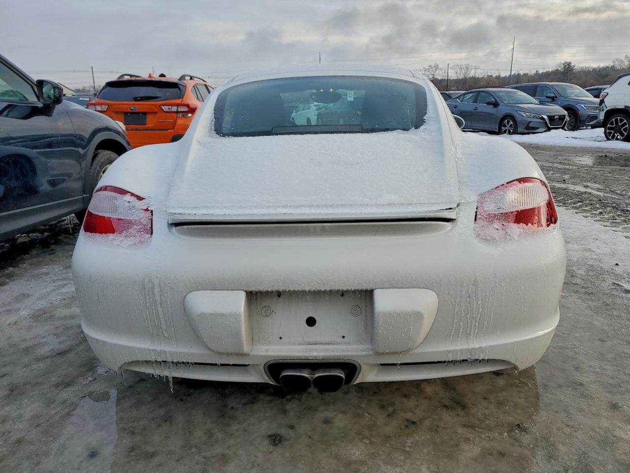 2007 Porsche Cayman S White vin: WP0AB29887U781694