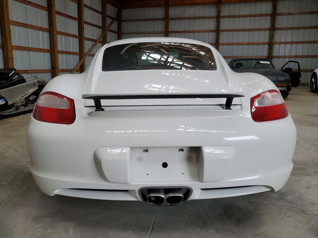 2007 Porsche Cayman S White vin: WP0AB29887U781694