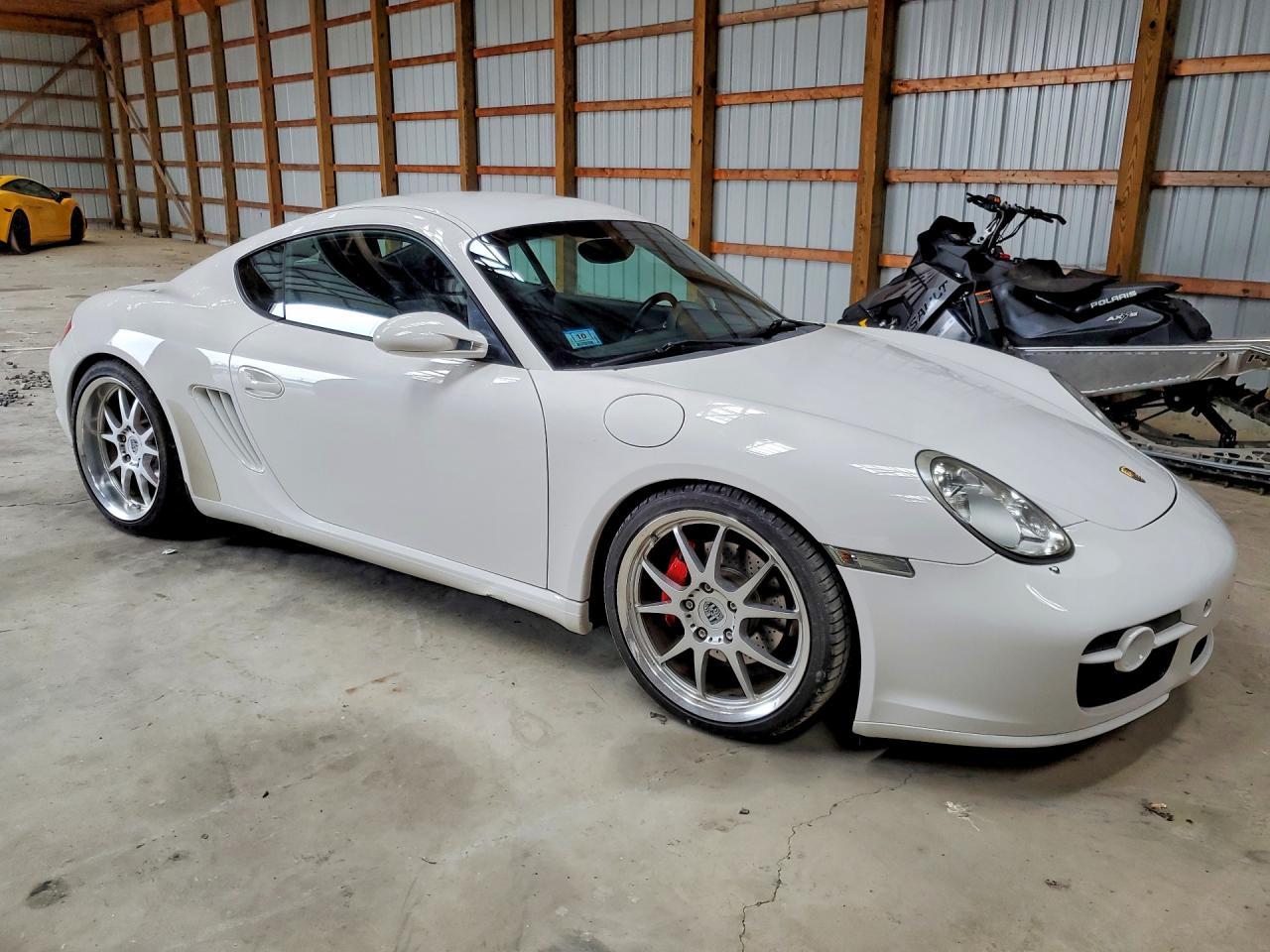 2007 Porsche Cayman S White vin: WP0AB29887U781694