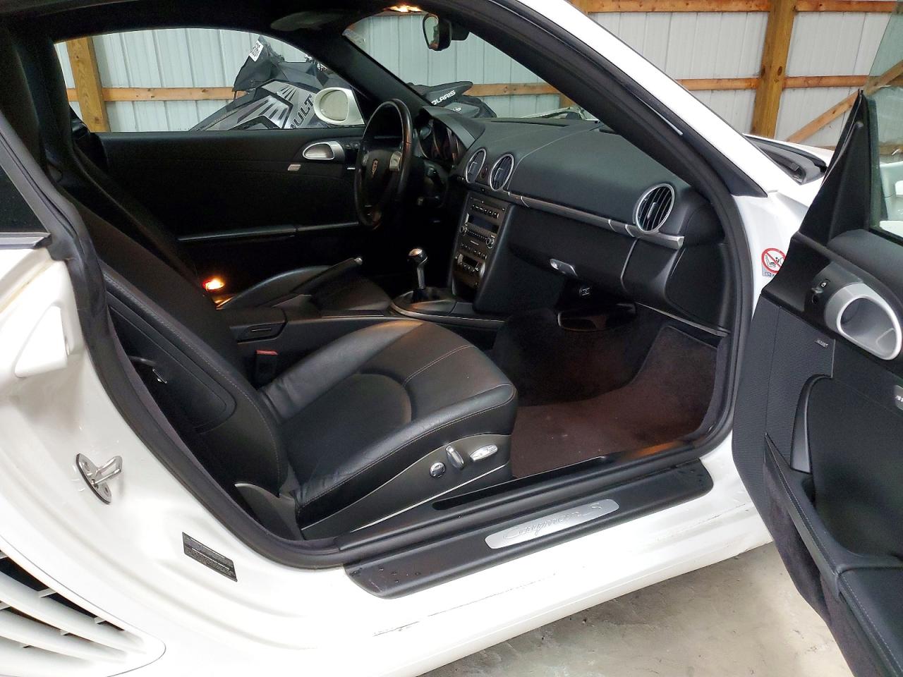 2007 Porsche Cayman S White vin: WP0AB29887U781694