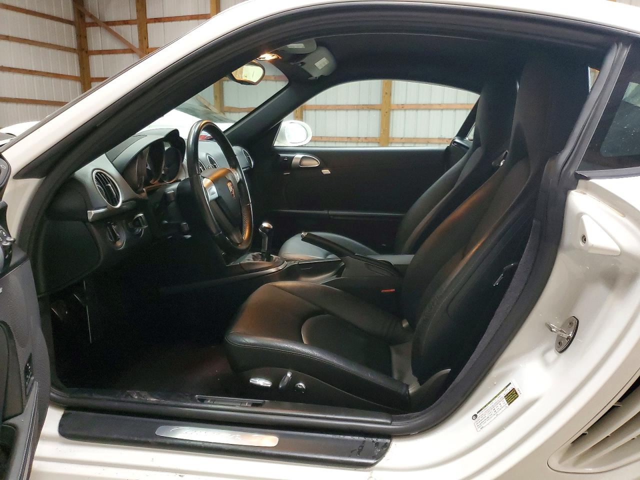 2007 Porsche Cayman S White vin: WP0AB29887U781694
