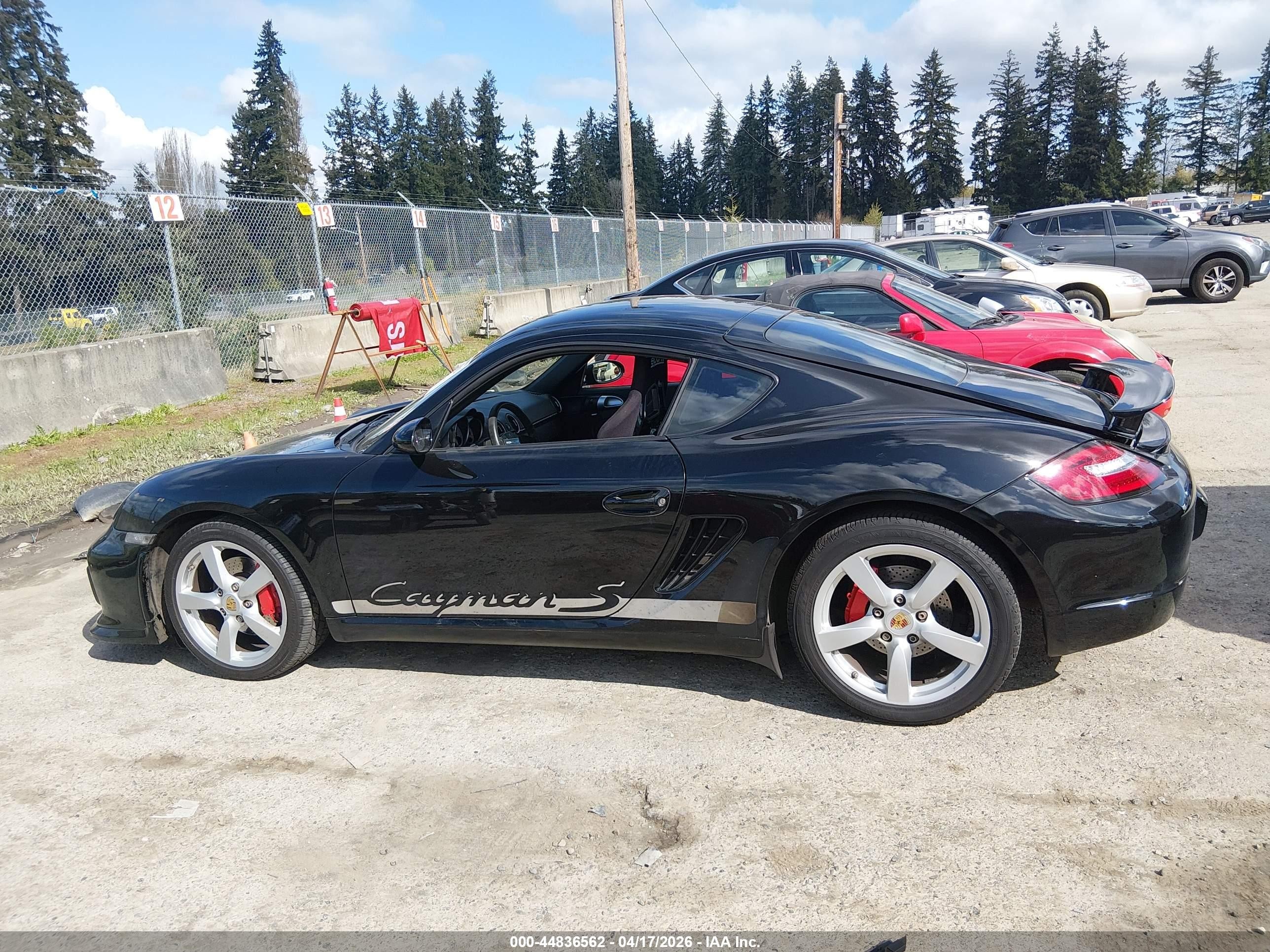 2008 Porsche Cayman S   Black vin: WP0AB29888U780370