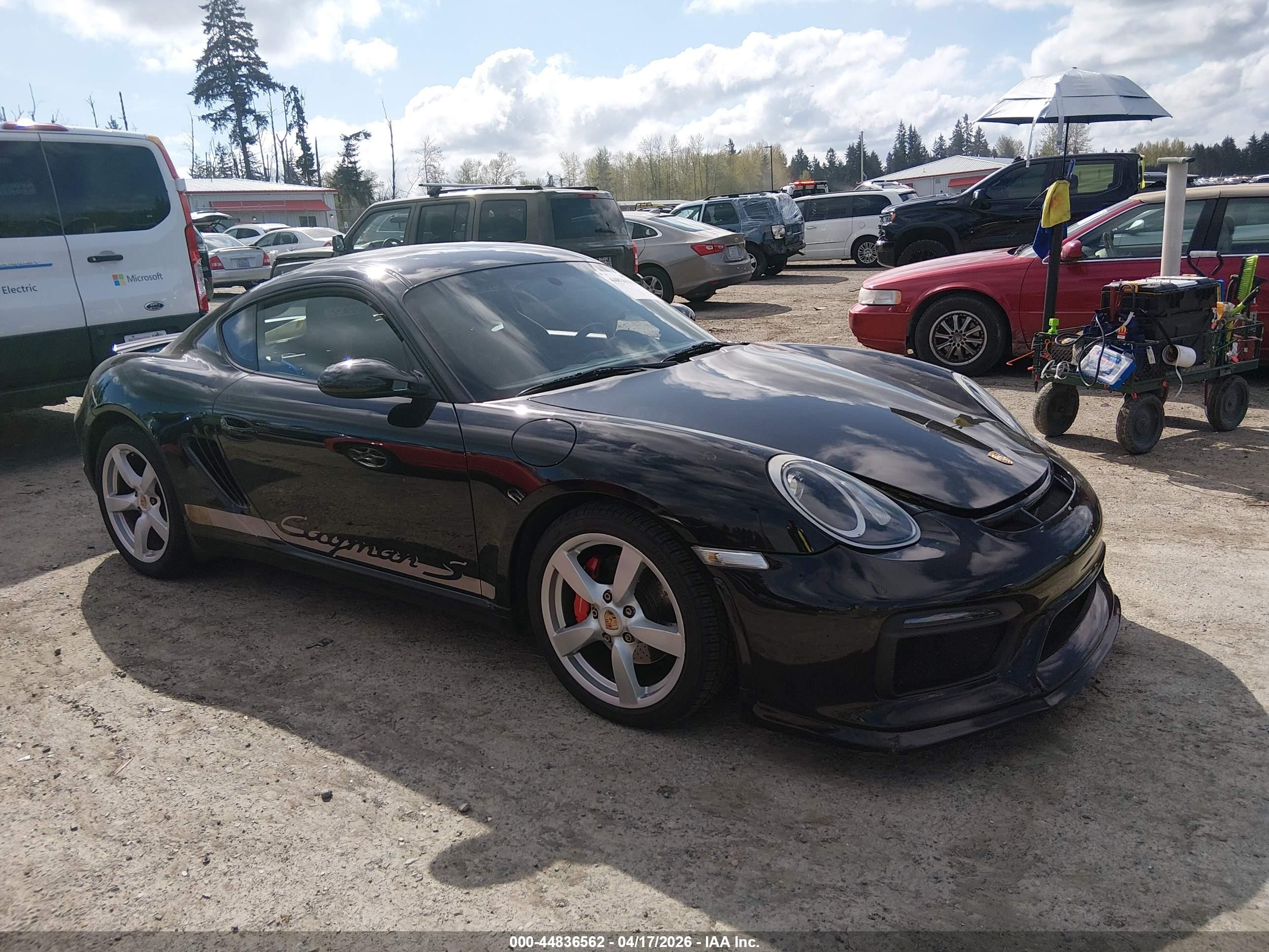 2008 Porsche Cayman S   Black vin: WP0AB29888U780370