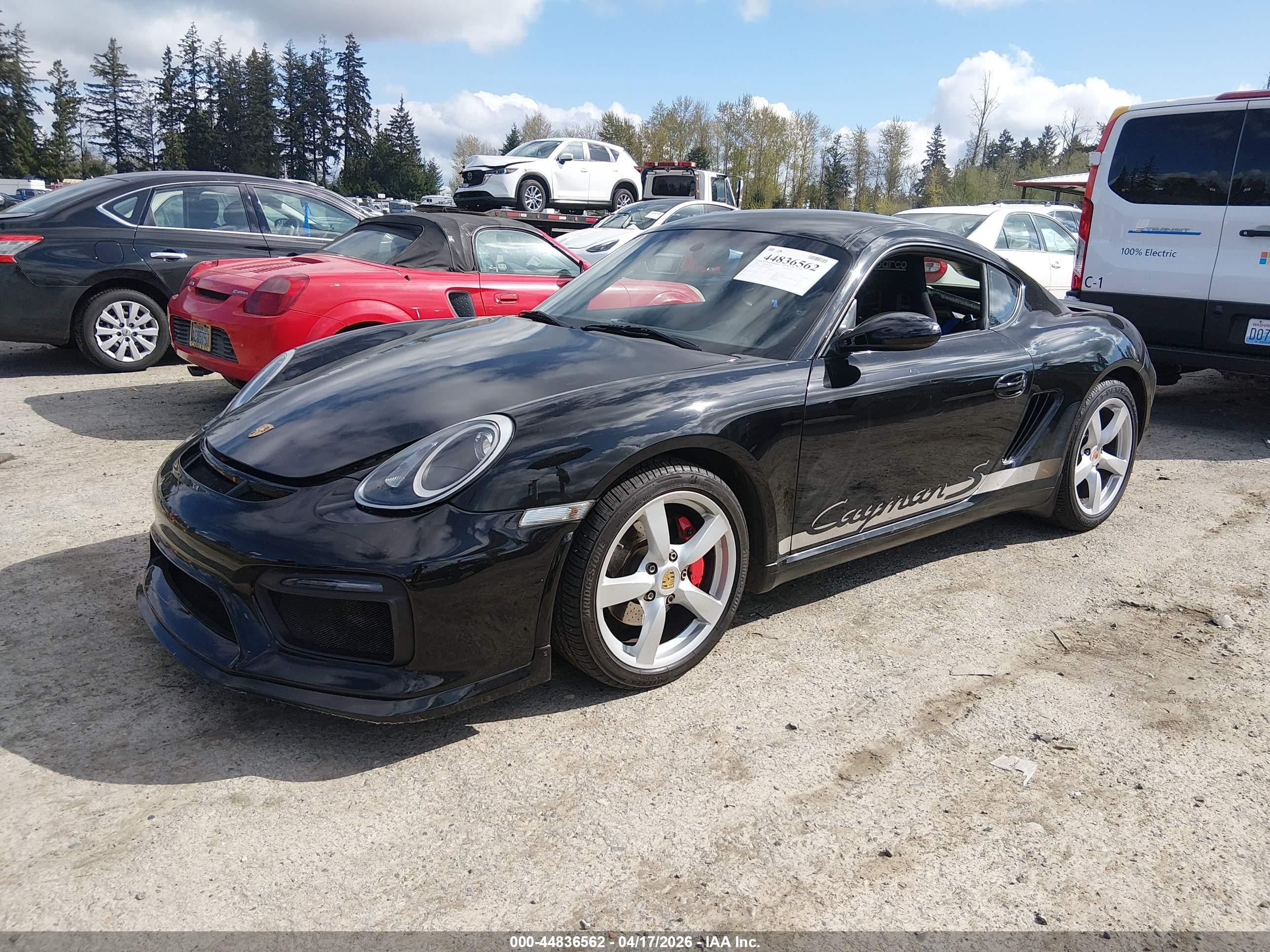 2008 Porsche Cayman S   Black vin: WP0AB29888U780370