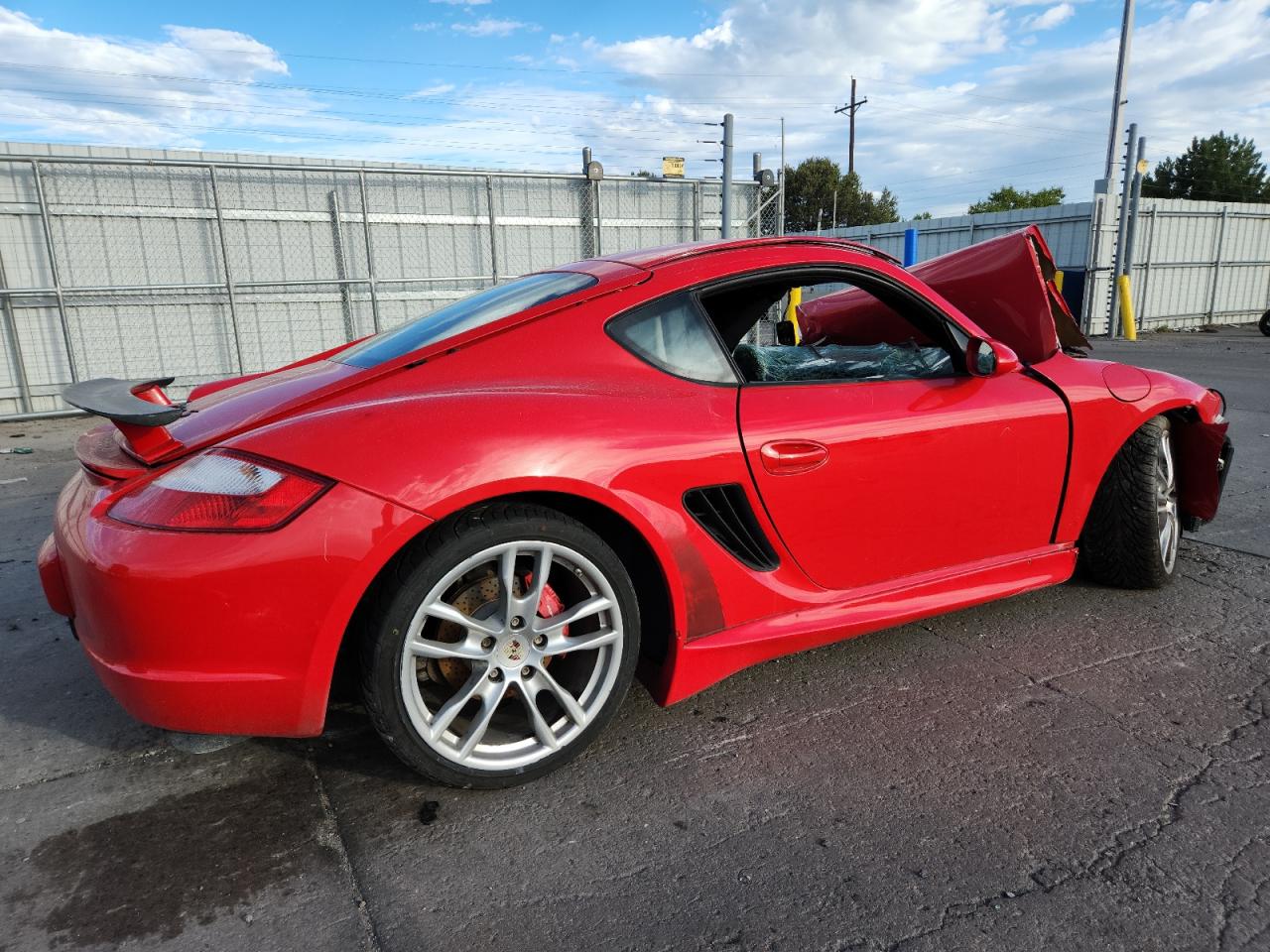 2007 Porsche Cayman S Red vin: WP0AB29897U780862