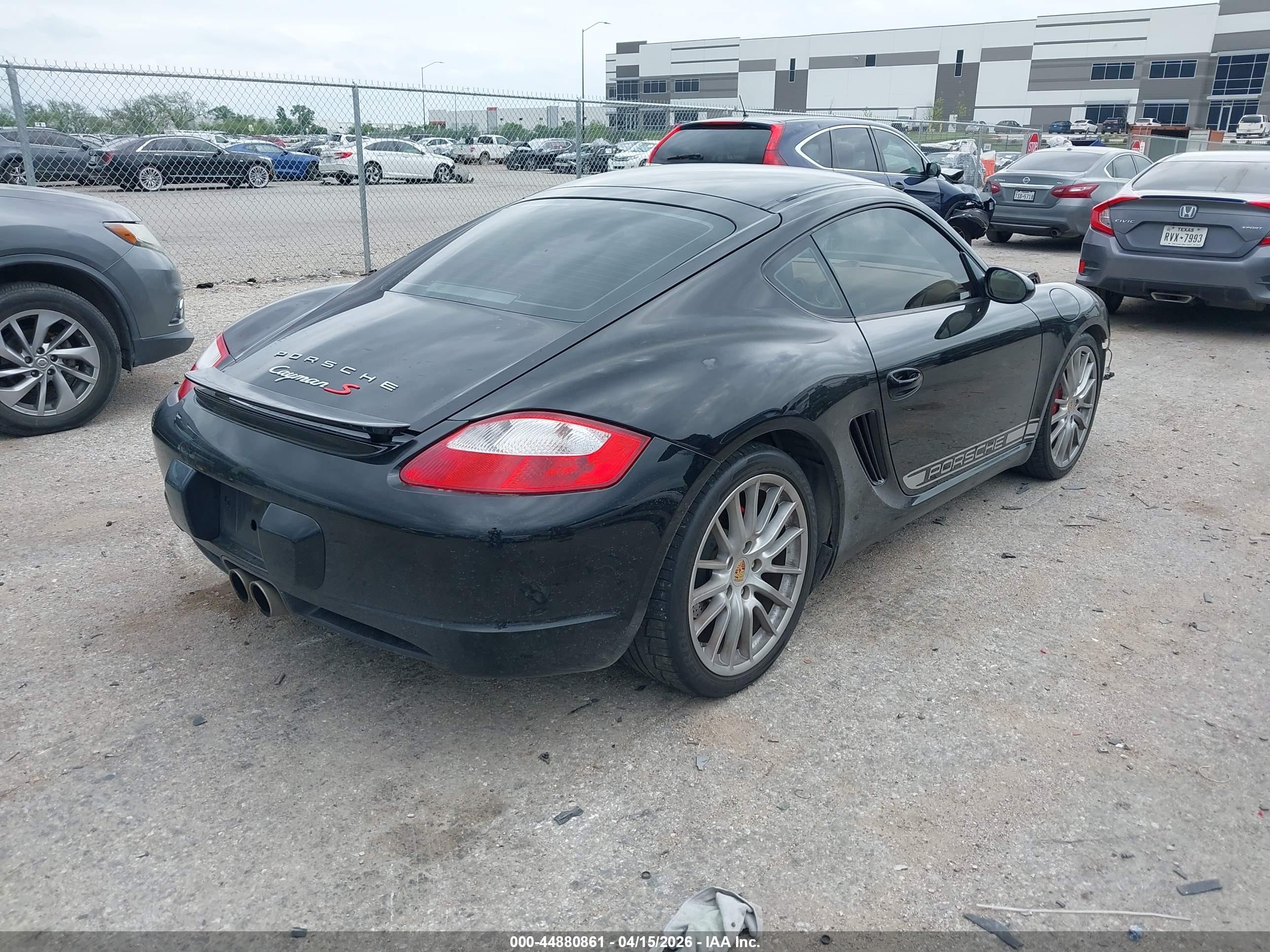 2007 Porsche Cayman S   Black vin: WP0AB29897U783471
