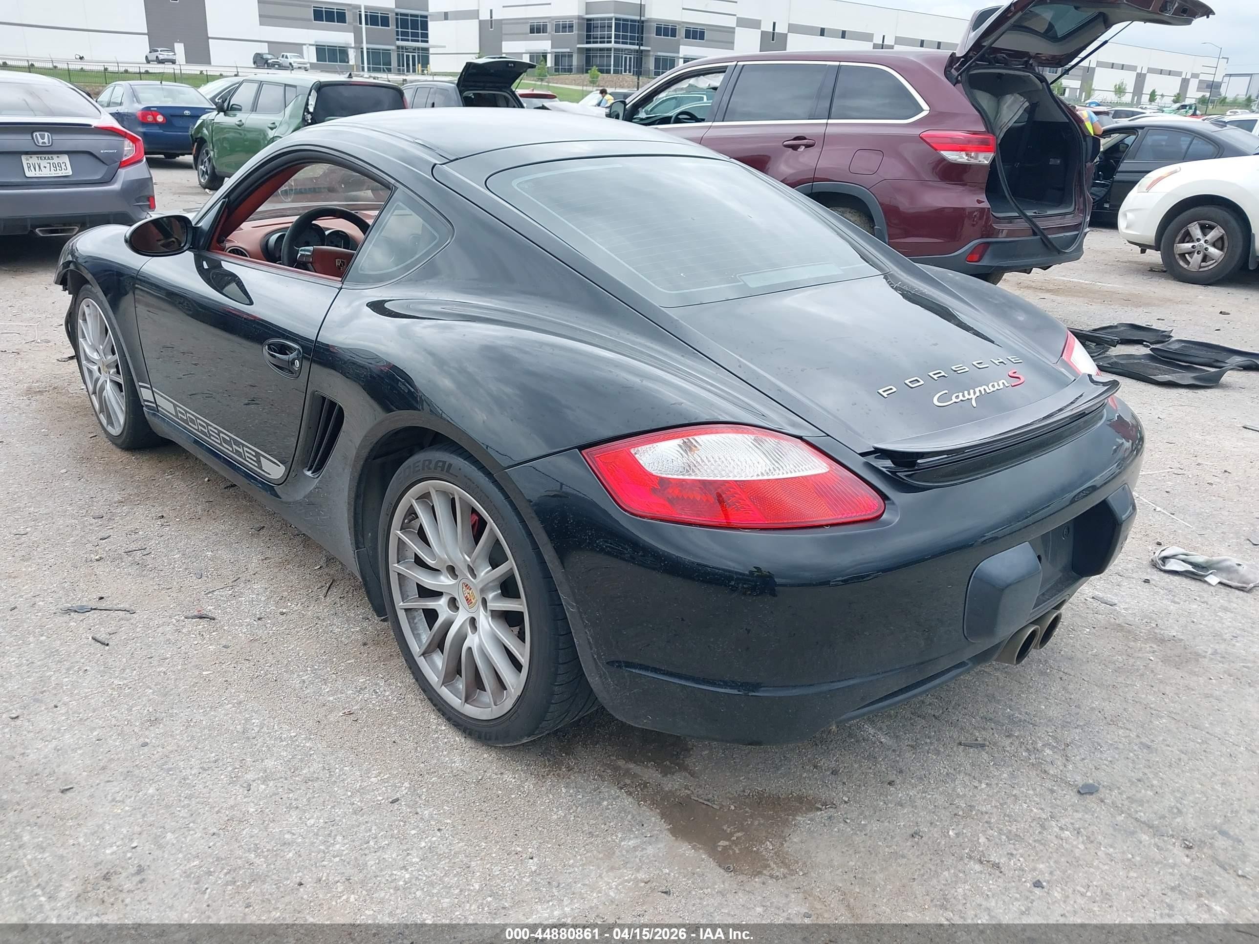 2007 Porsche Cayman S   Black vin: WP0AB29897U783471