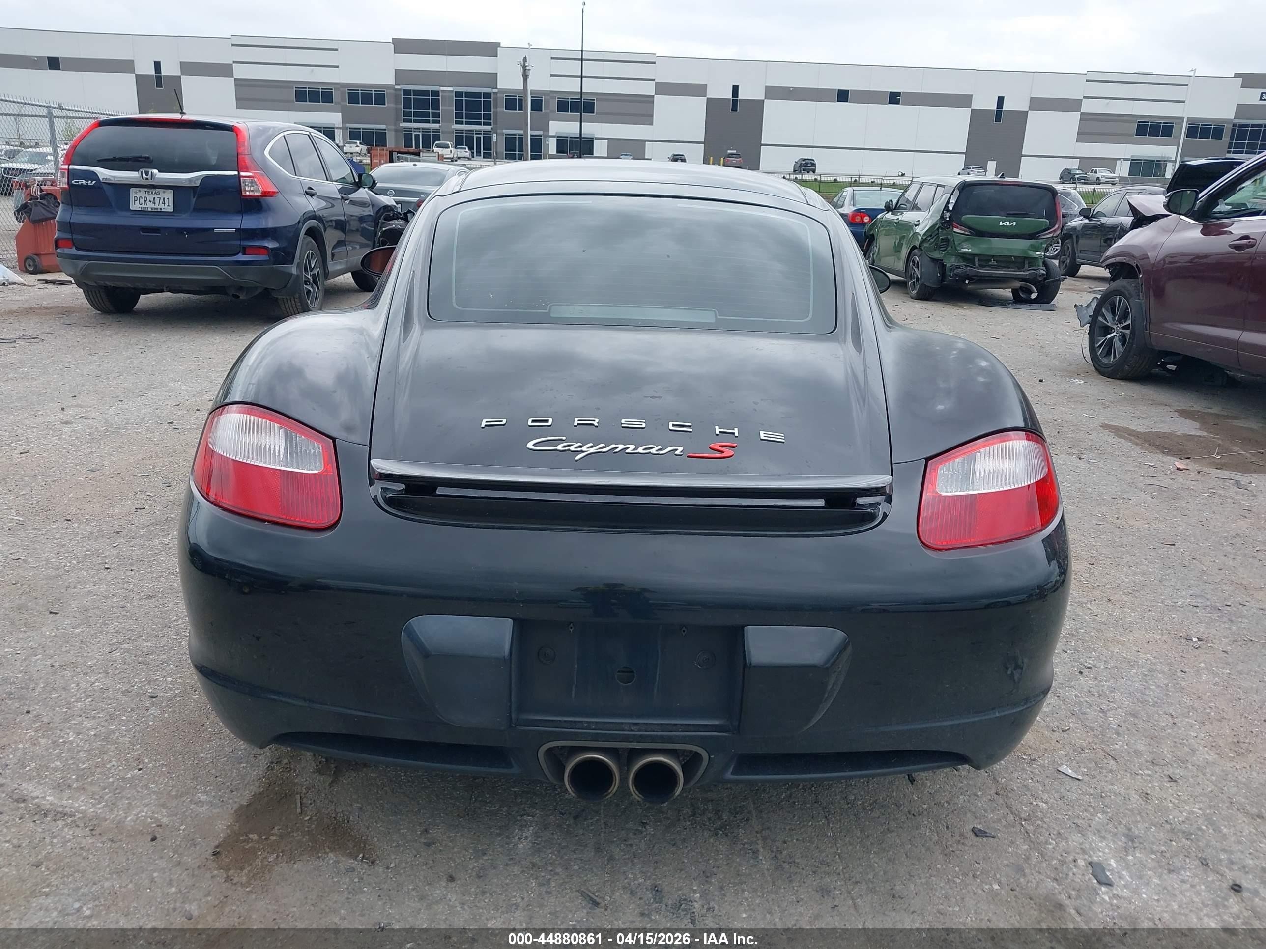 2007 Porsche Cayman S   Black vin: WP0AB29897U783471