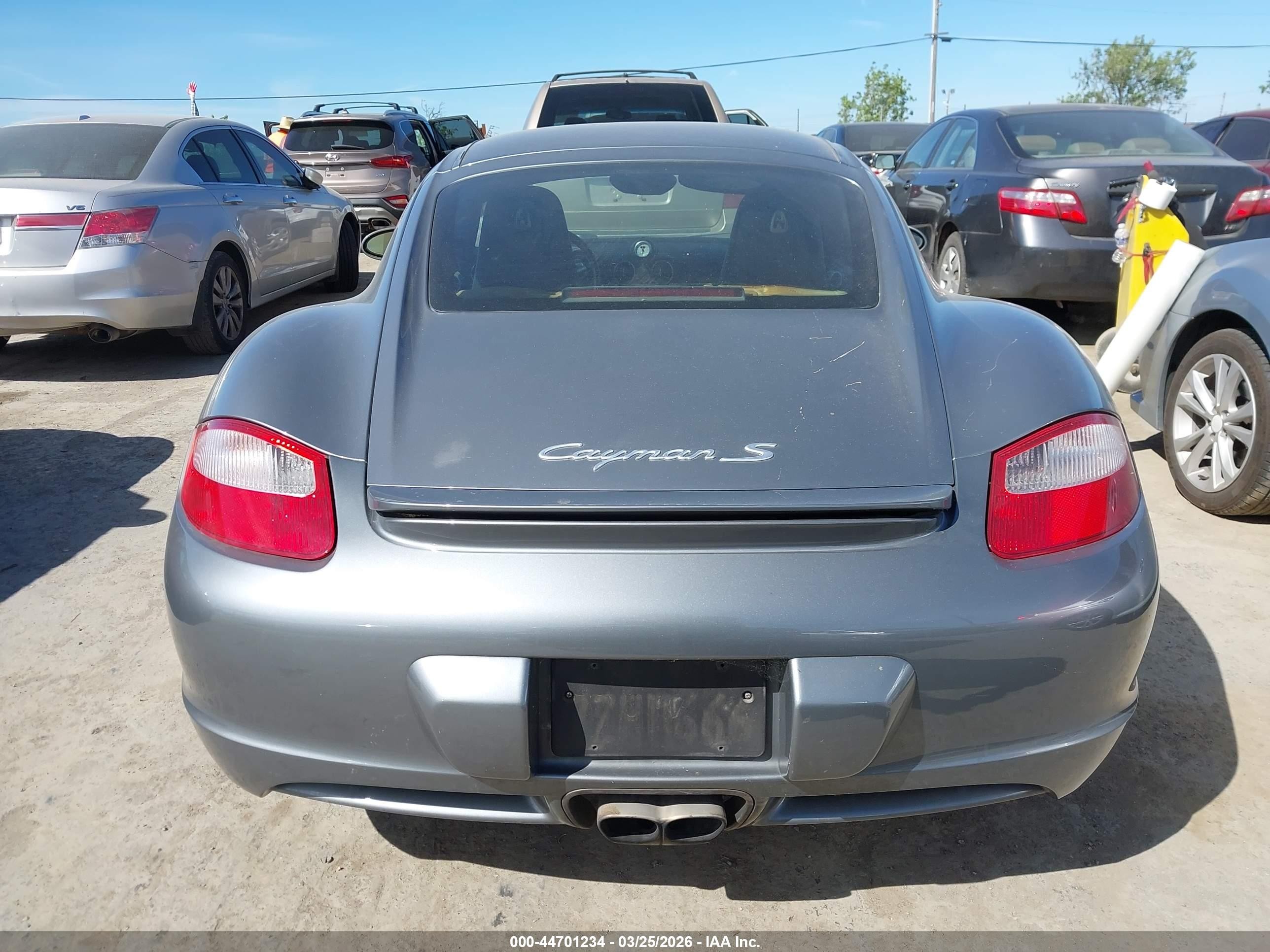 2006 Porsche Cayman S   Gray vin: WP0AB298X6U784983