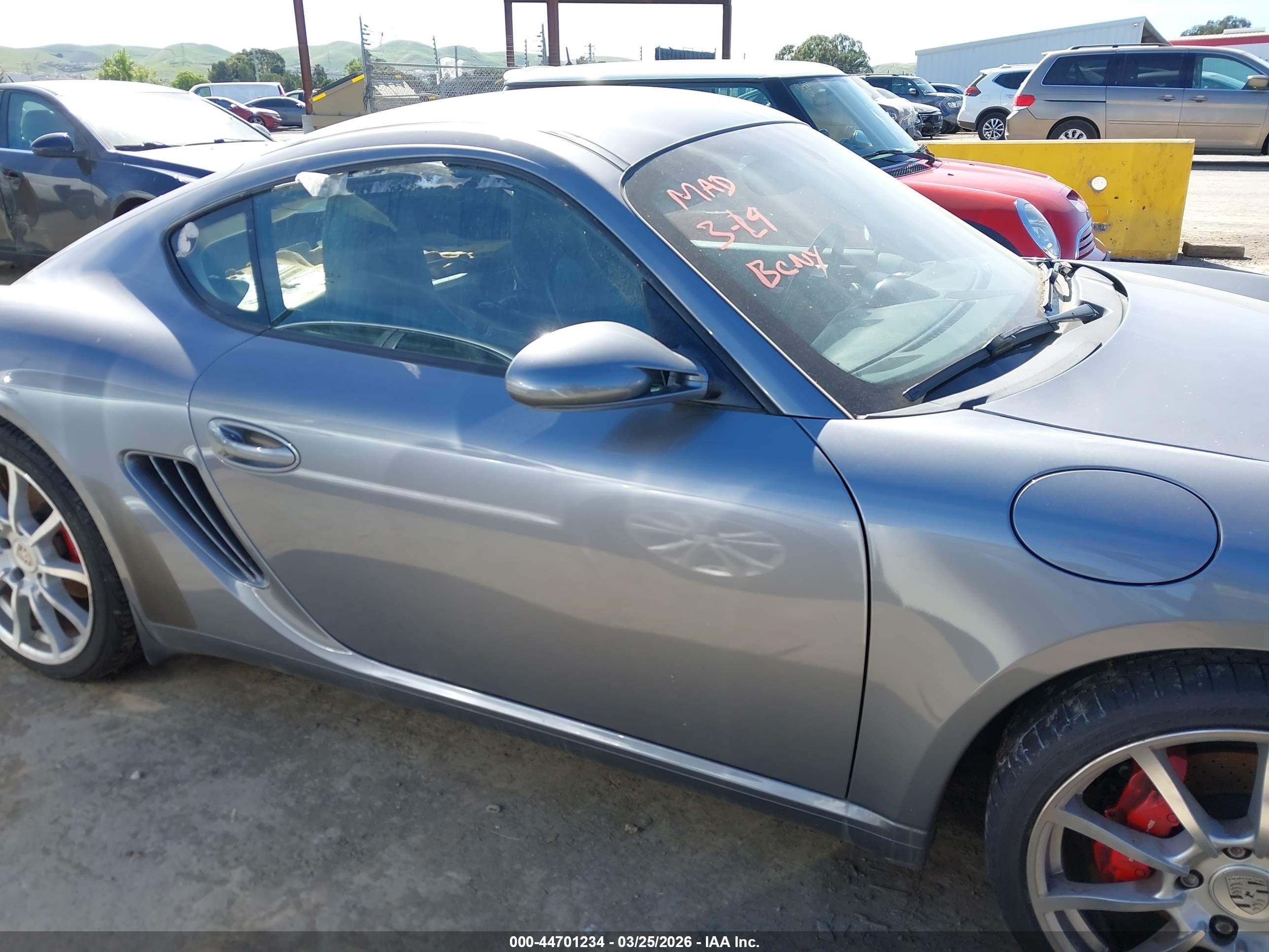 2006 Porsche Cayman S   Gray vin: WP0AB298X6U784983
