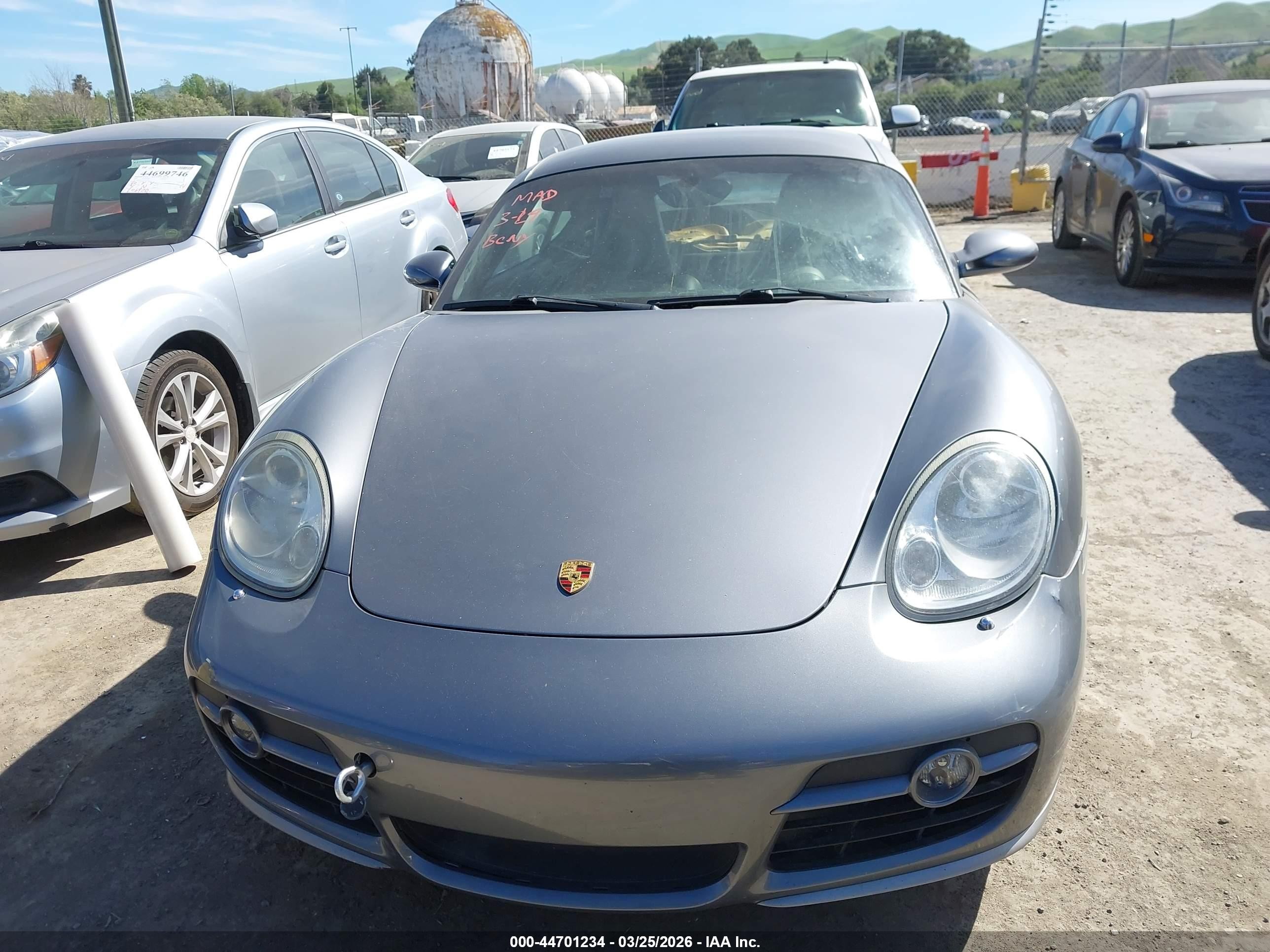 2006 Porsche Cayman S   Gray vin: WP0AB298X6U784983