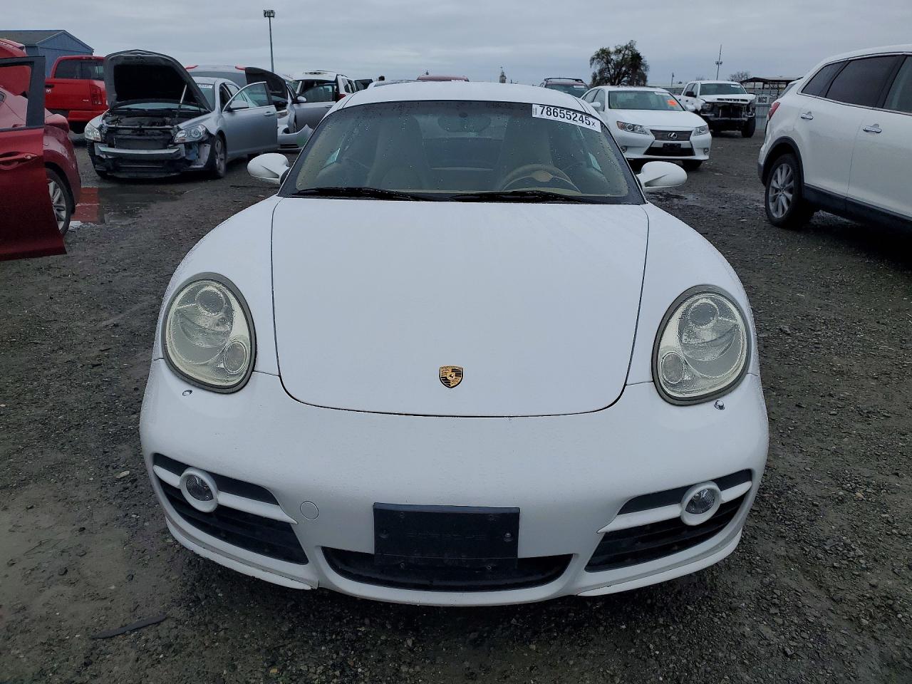 2007 Porsche Cayman S White vin: WP0AB298X7U780126