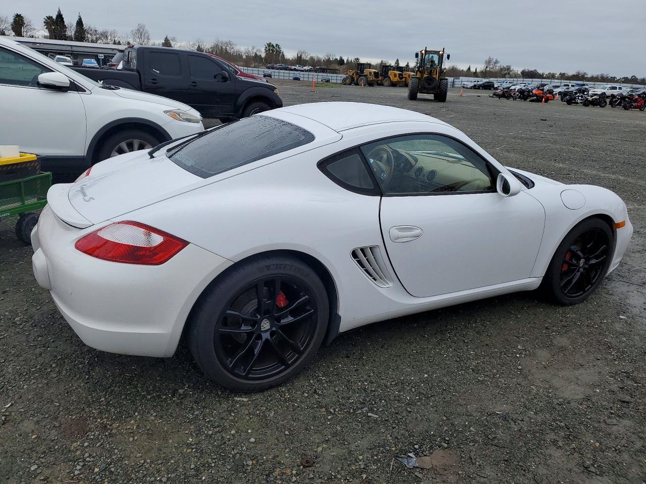 2007 Porsche Cayman S White vin: WP0AB298X7U780126