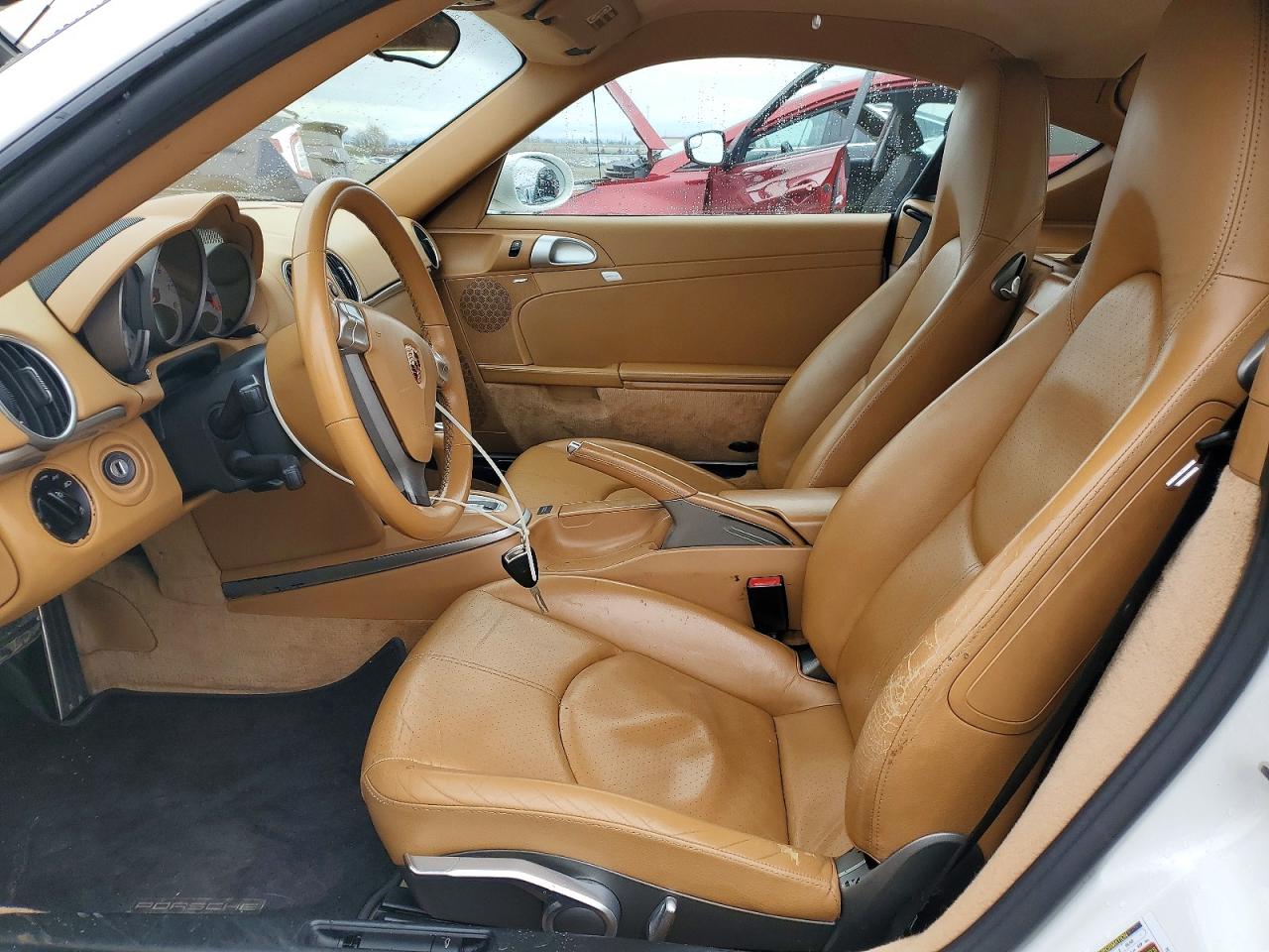 2007 Porsche Cayman S White vin: WP0AB298X7U780126