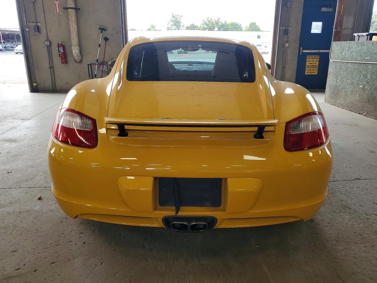 2007 Porsche Cayman S Yellow vin: WP0AB298X7U780305