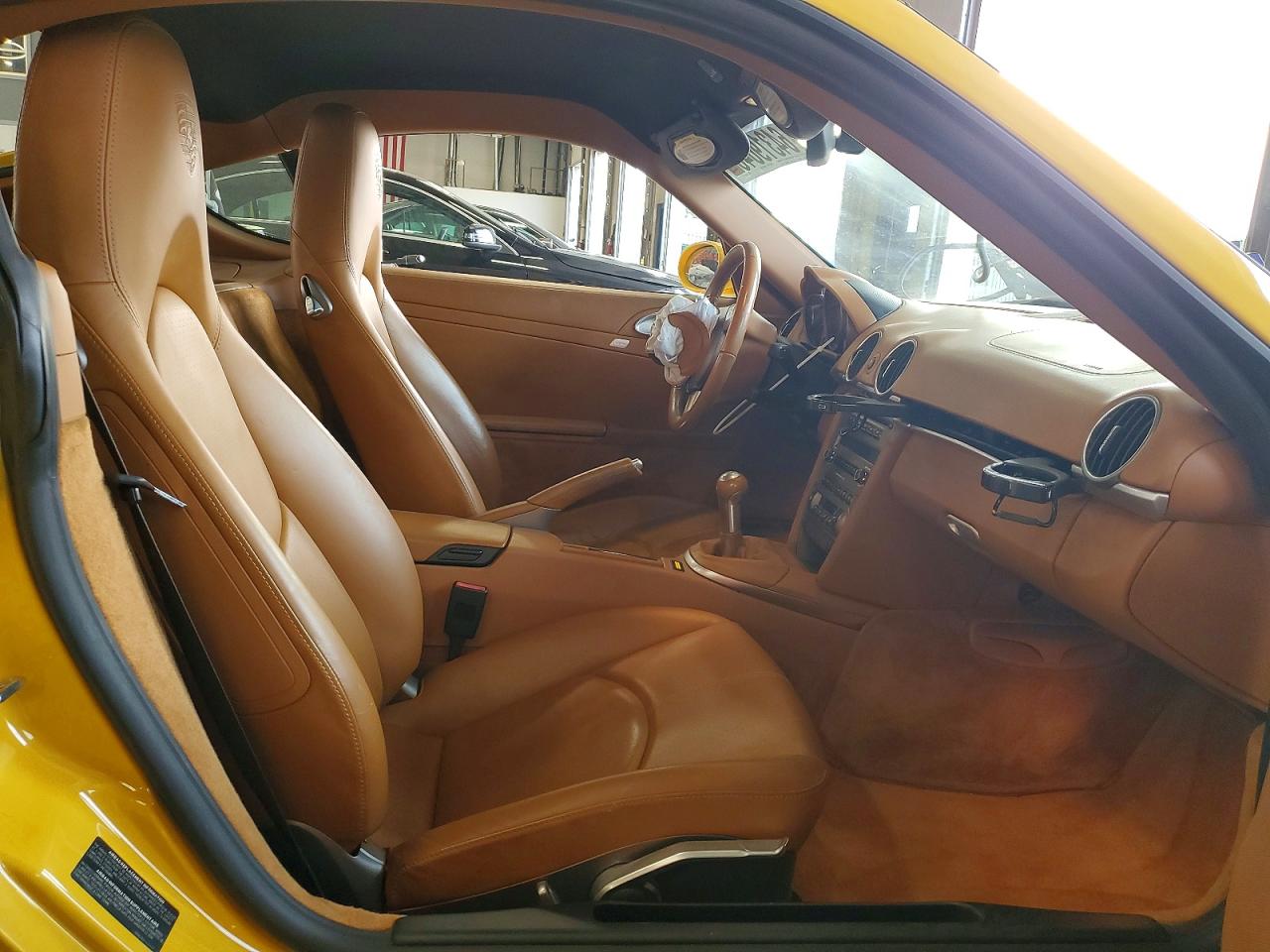 2007 Porsche Cayman S Yellow vin: WP0AB298X7U780305