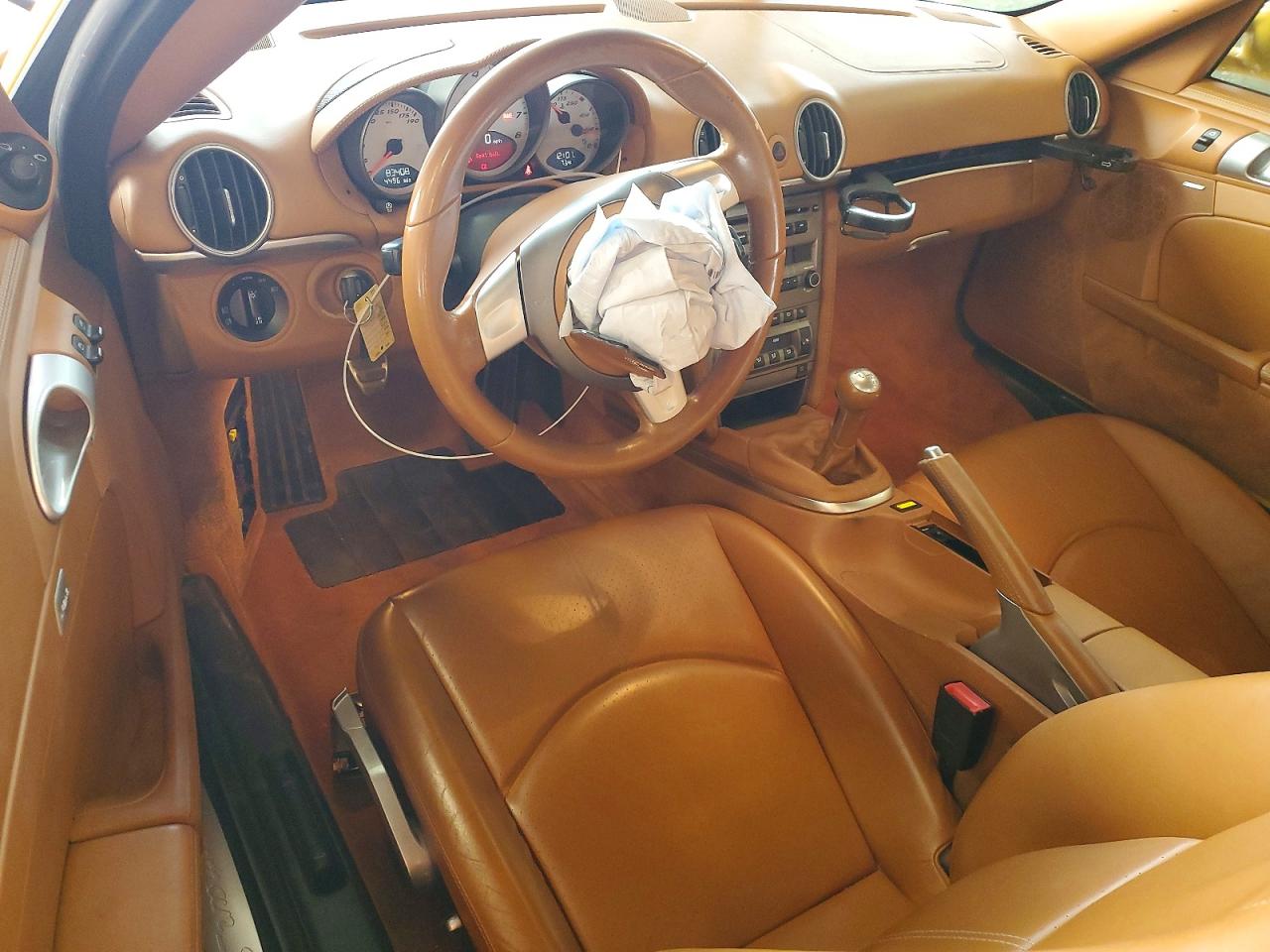 2007 Porsche Cayman S Yellow vin: WP0AB298X7U780305