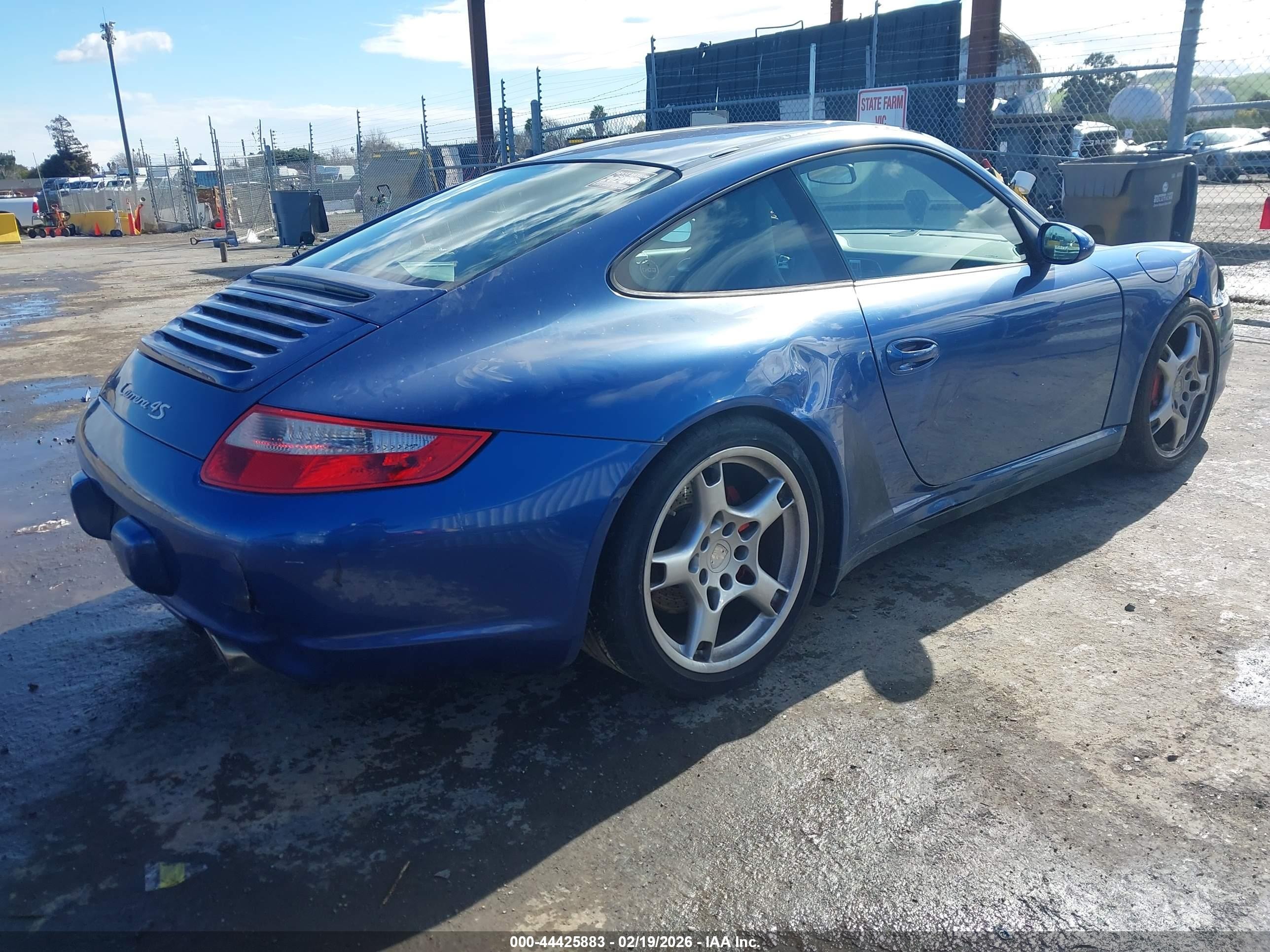 2008 Porsche 911 Carrera 4s Blue vin: WP0AB29928S730486