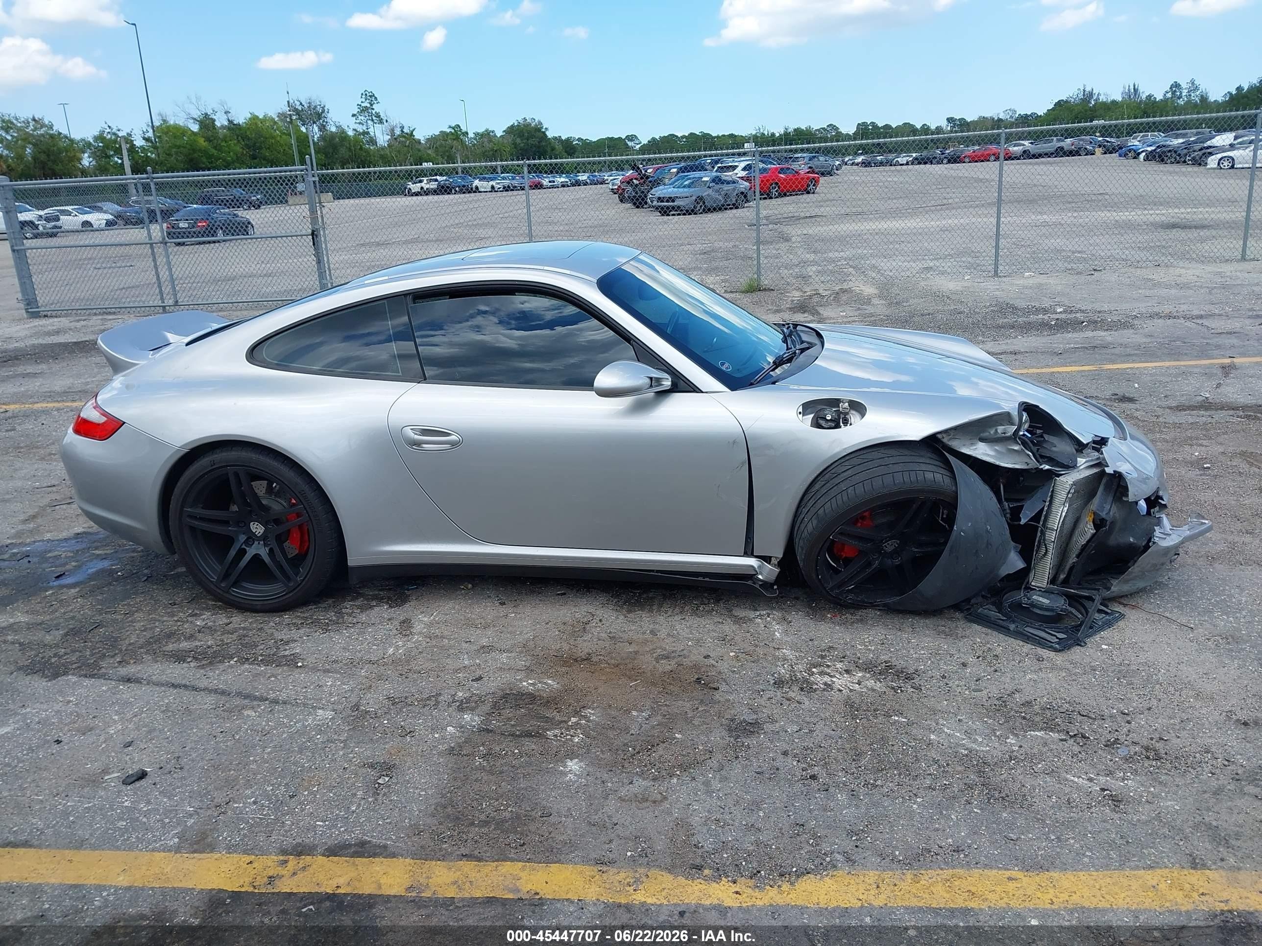 2007 Porsche 911 Carrera 4s/carrera S Silver vin: WP0AB29967S732501