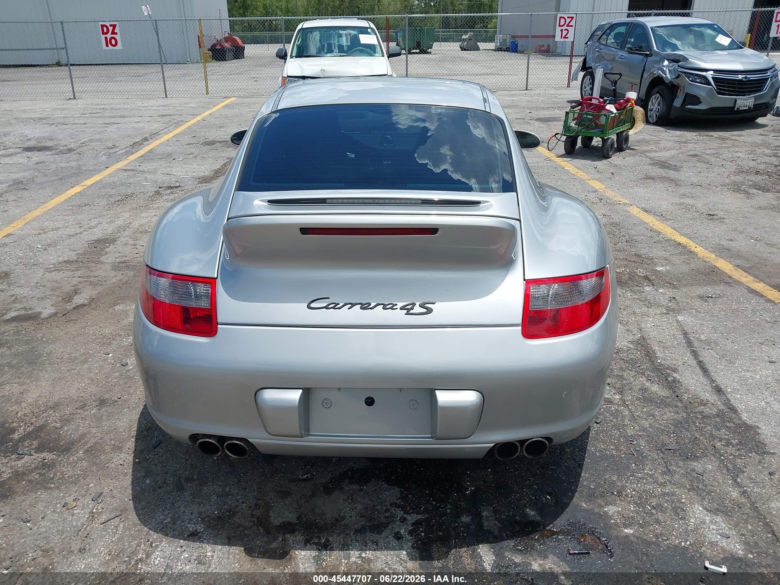 2007 Porsche 911 Carrera 4s/carrera S Silver vin: WP0AB29967S732501