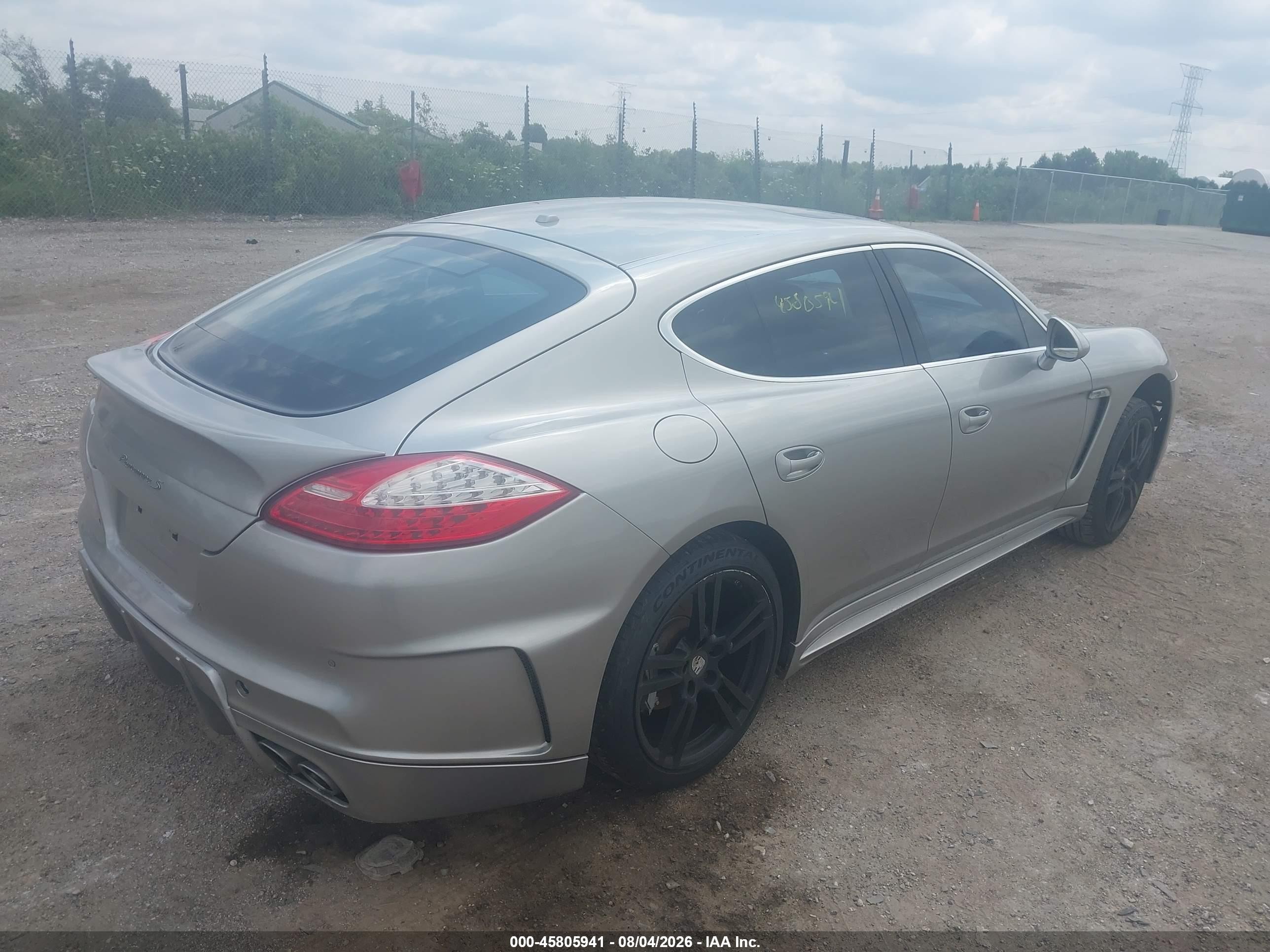 2011 Porsche Panamera S Silver vin: WP0AB2A70BL061159