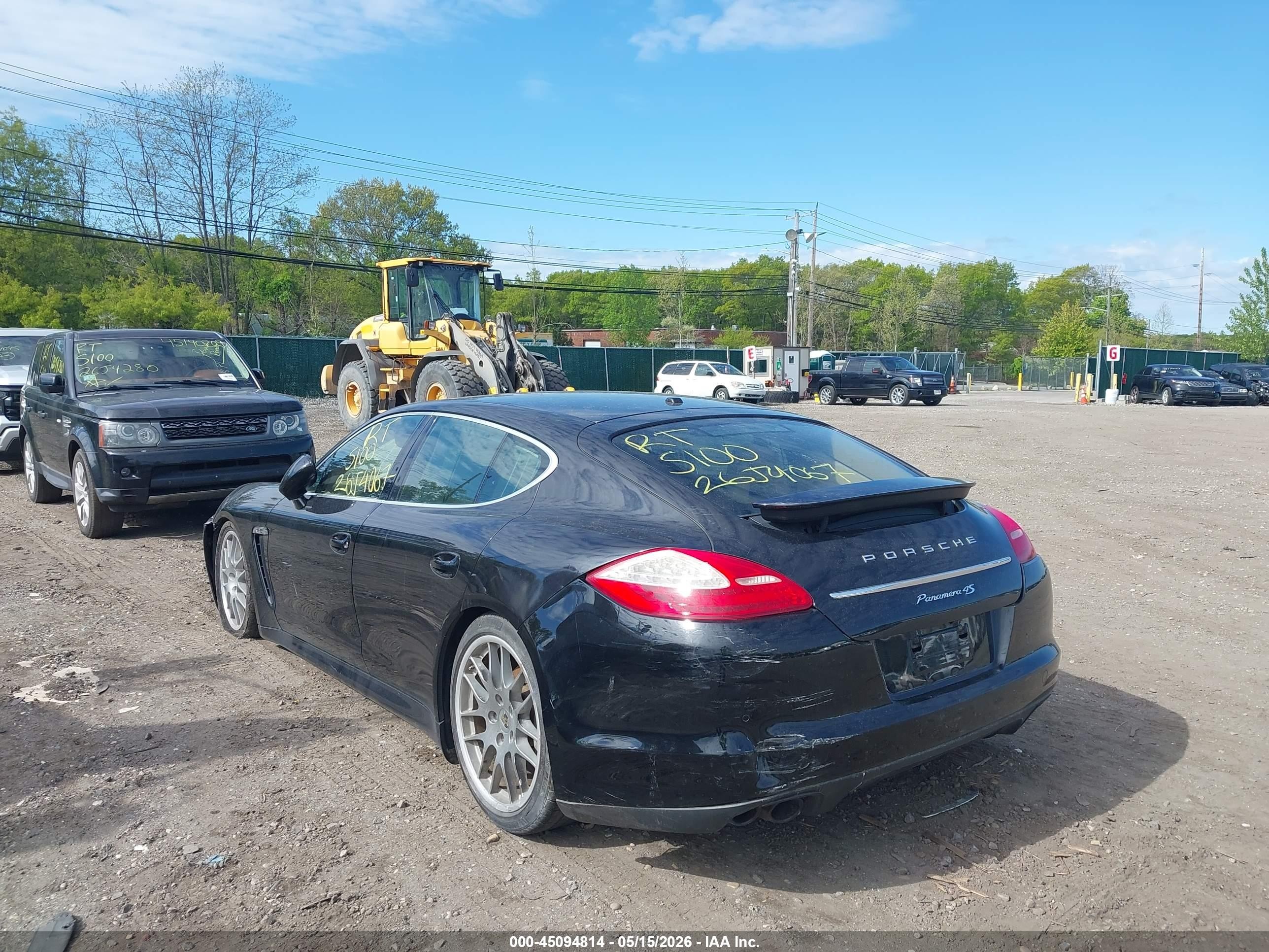 2012 Porsche Panamera 4s Black vin: WP0AB2A70CL061356