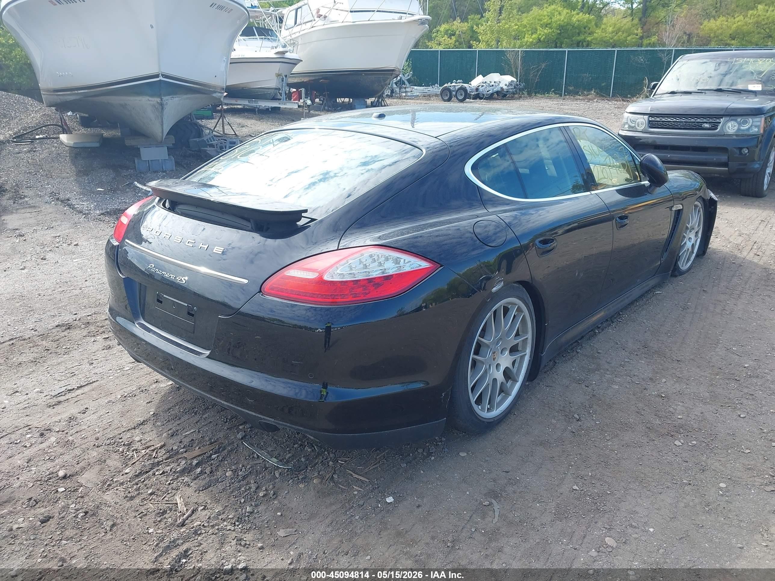 2012 Porsche Panamera 4s Black vin: WP0AB2A70CL061356