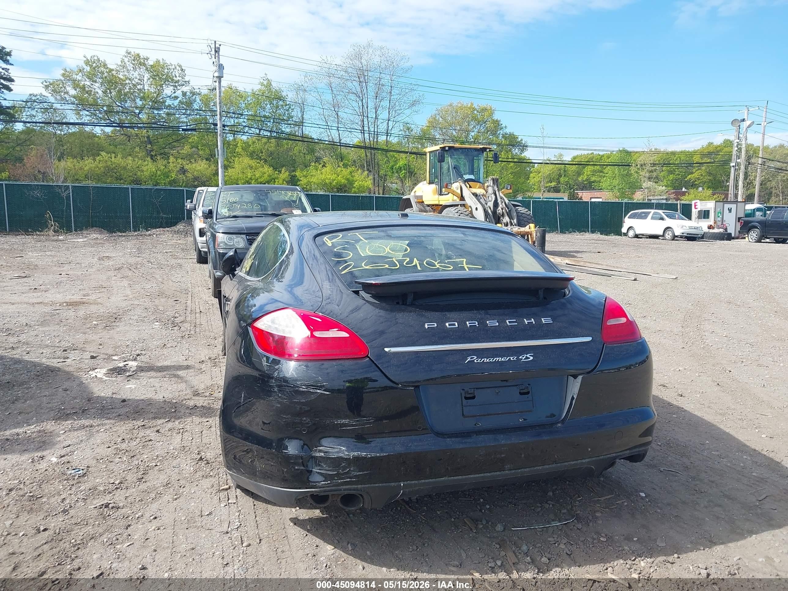 2012 Porsche Panamera 4s Black vin: WP0AB2A70CL061356