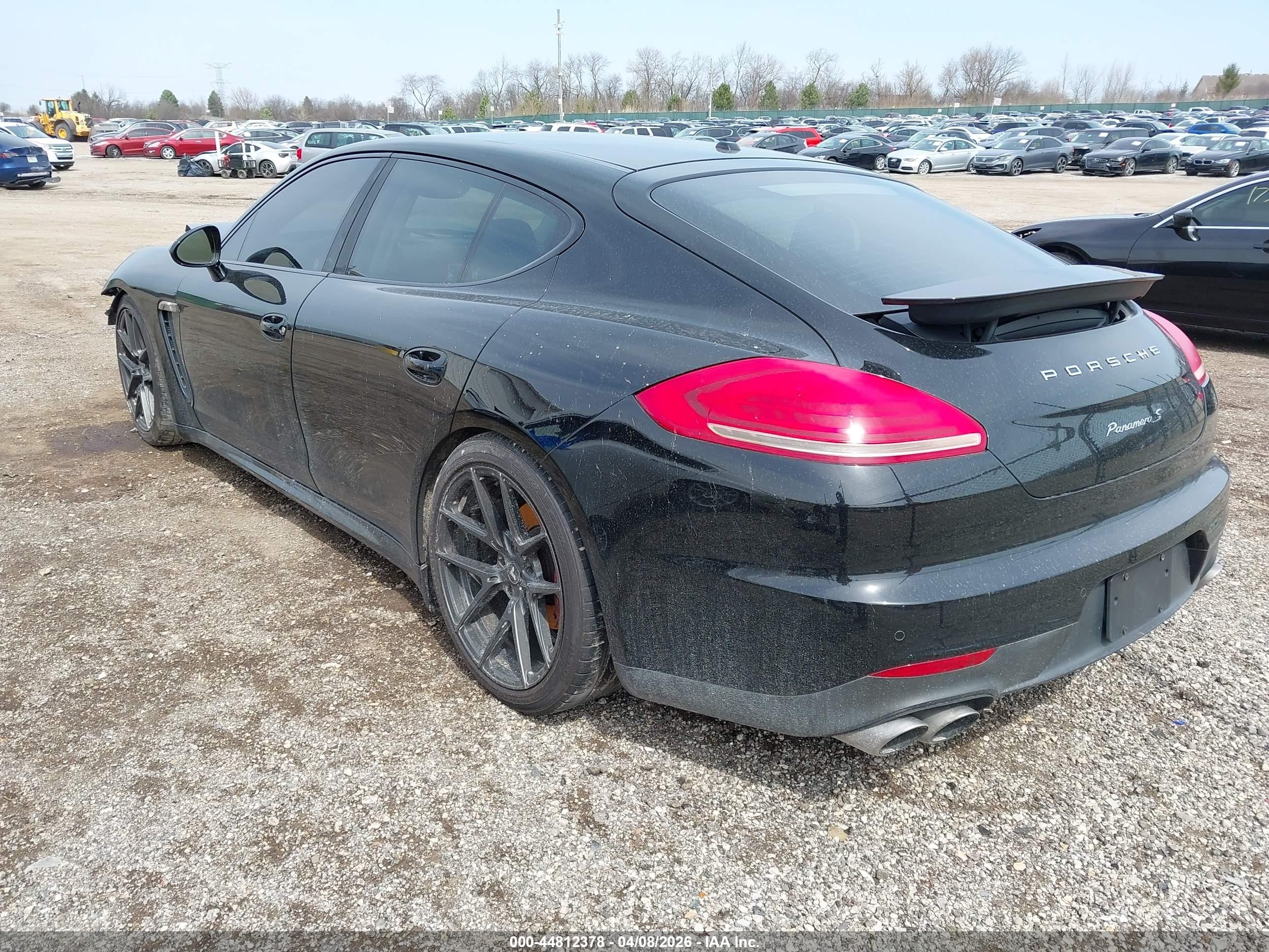 2014 Porsche Panamera S Black vin: WP0AB2A70EL055639