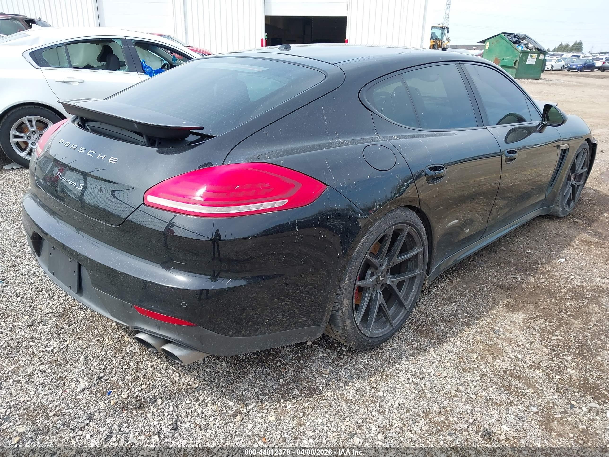 2014 Porsche Panamera S Black vin: WP0AB2A70EL055639