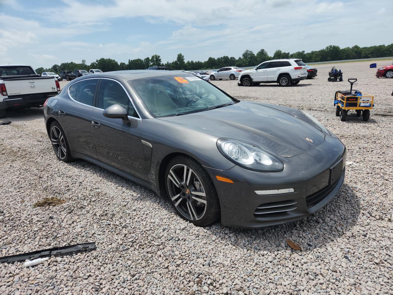 2014 Porsche Panamera S Gray vin: WP0AB2A71EL055522