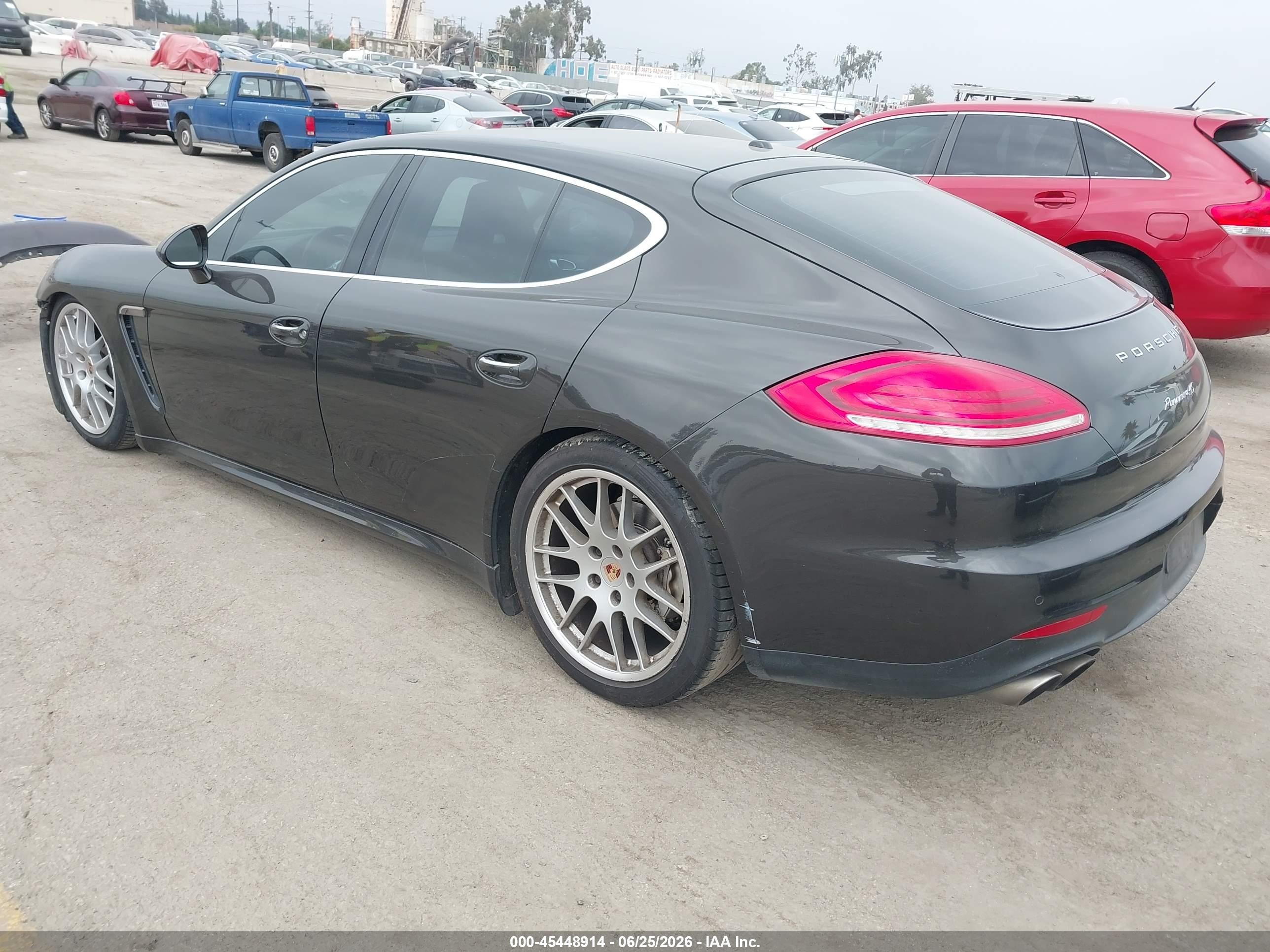 2014 Porsche Panamera 4s Black vin: WP0AB2A71EL055598