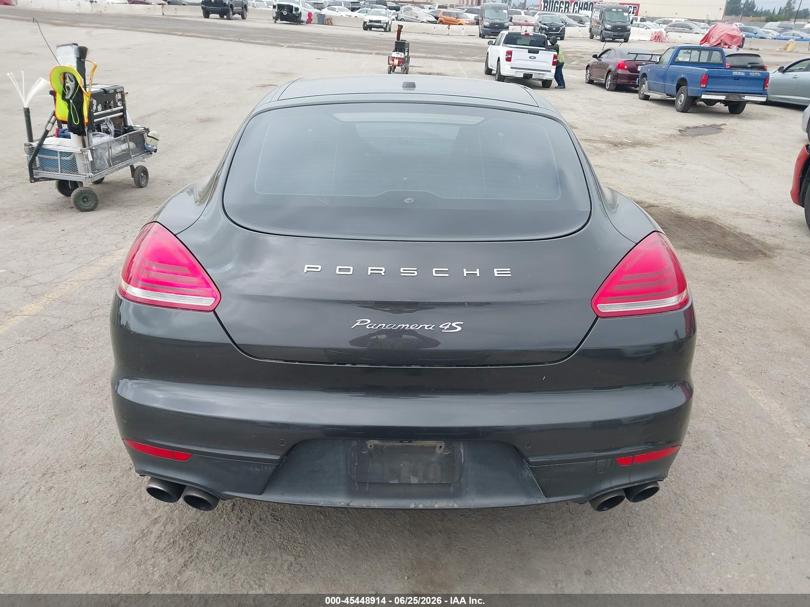 2014 Porsche Panamera 4s Black vin: WP0AB2A71EL055598