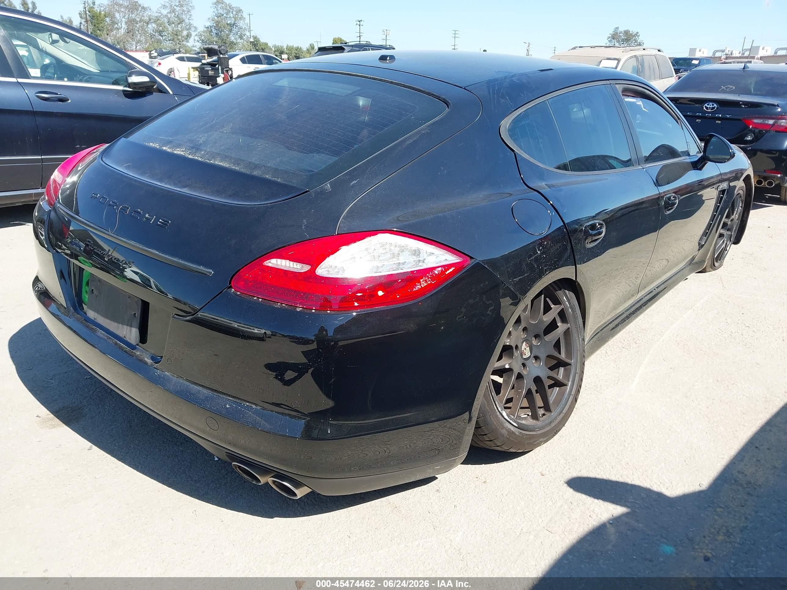 2011 Porsche Panamera 4s Black vin: WP0AB2A73BL061141