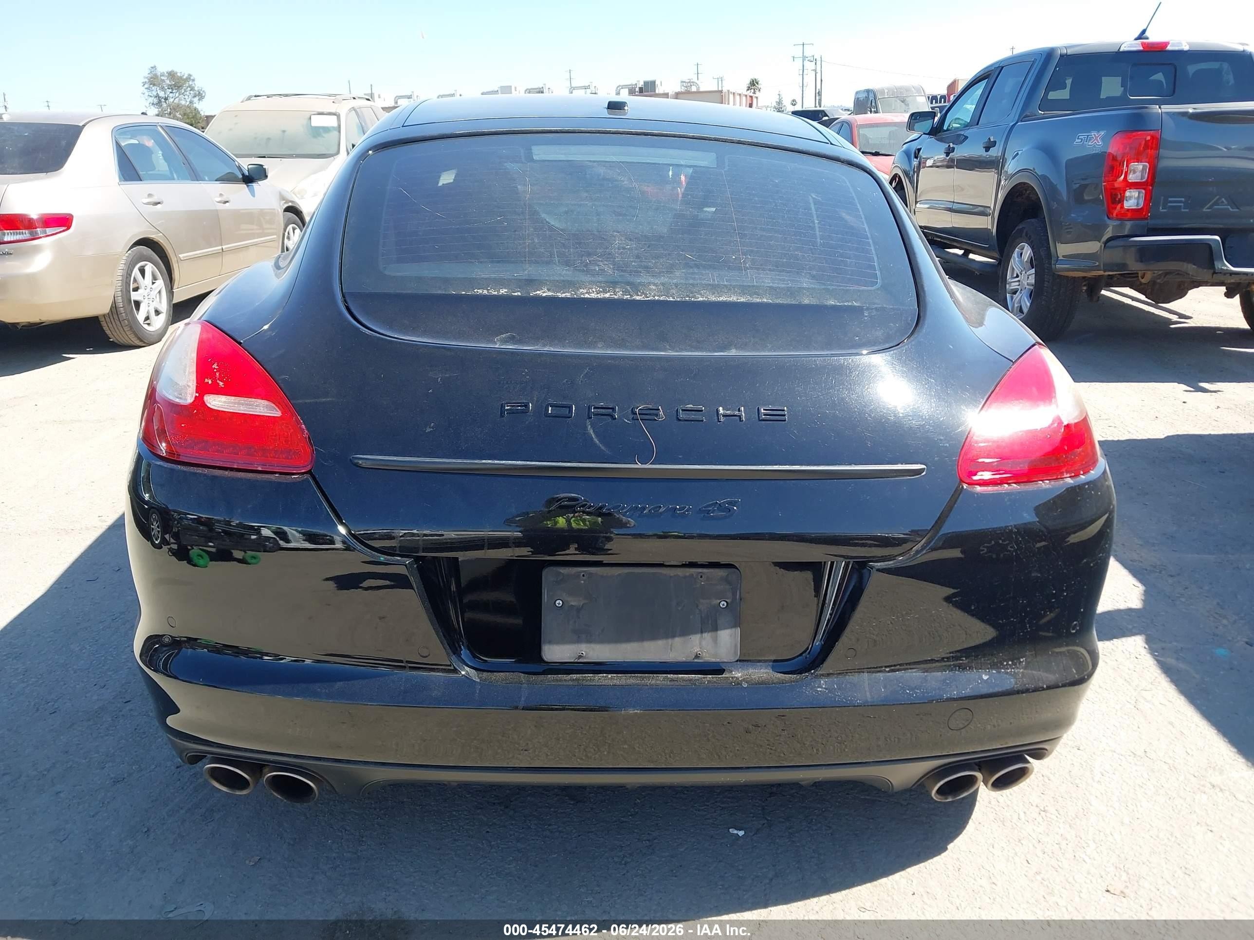 2011 Porsche Panamera 4s Black vin: WP0AB2A73BL061141