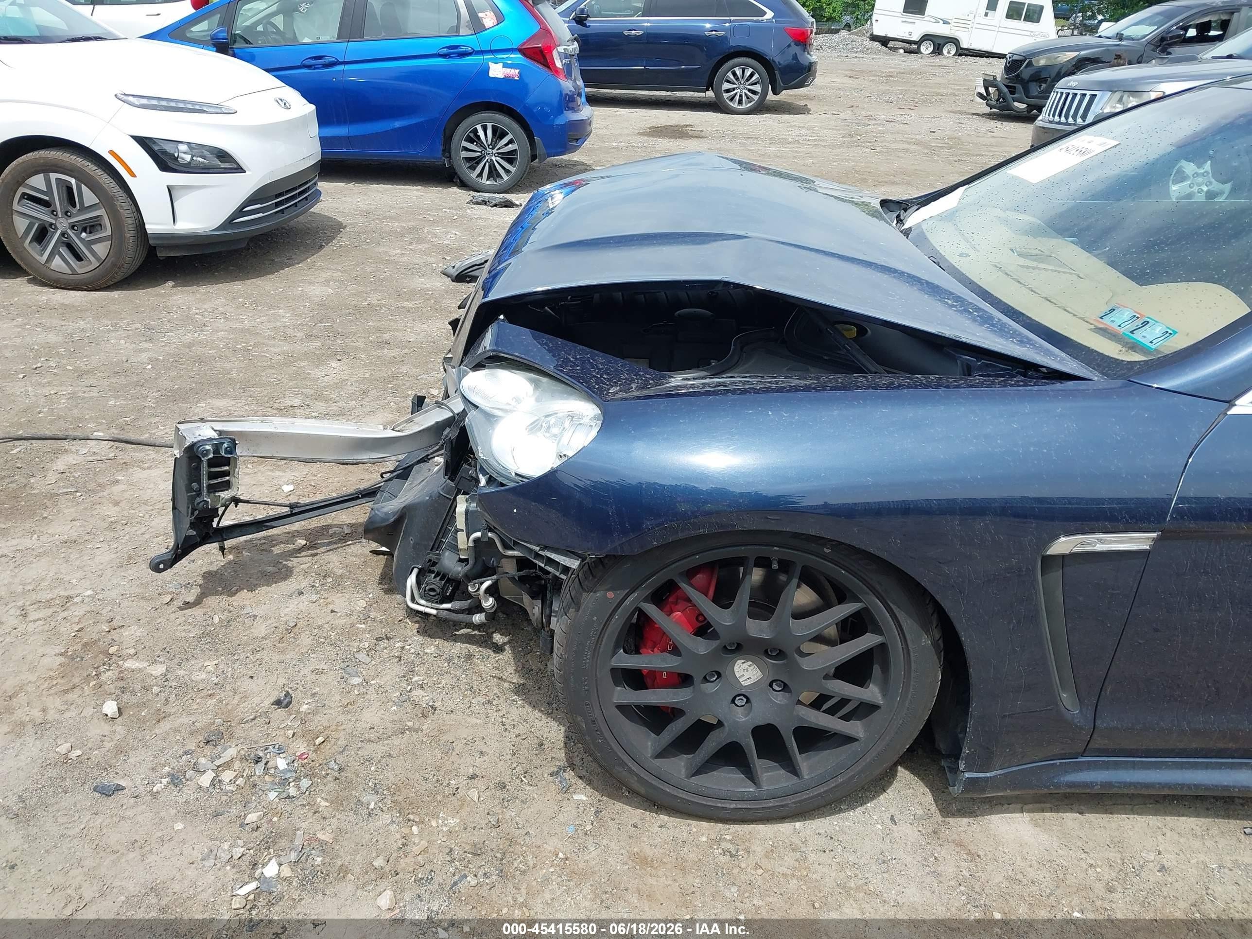 2011 Porsche Panamera 4s Dark Blue vin: WP0AB2A75BL061898