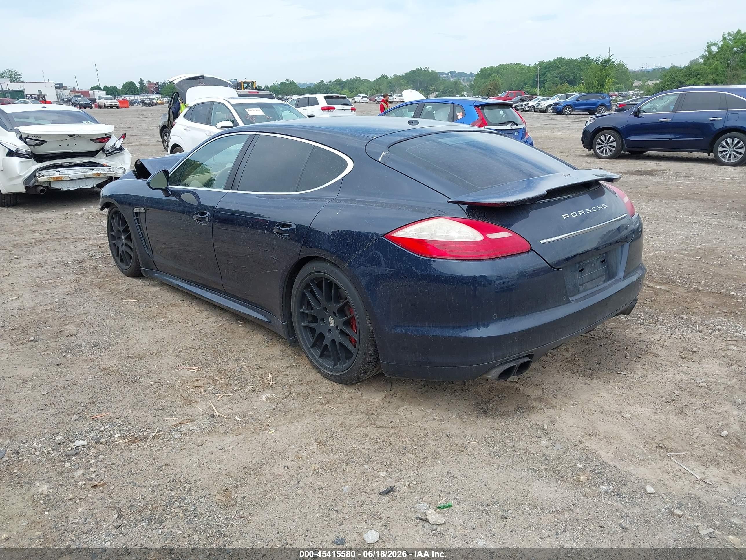 2011 Porsche Panamera 4s Dark Blue vin: WP0AB2A75BL061898